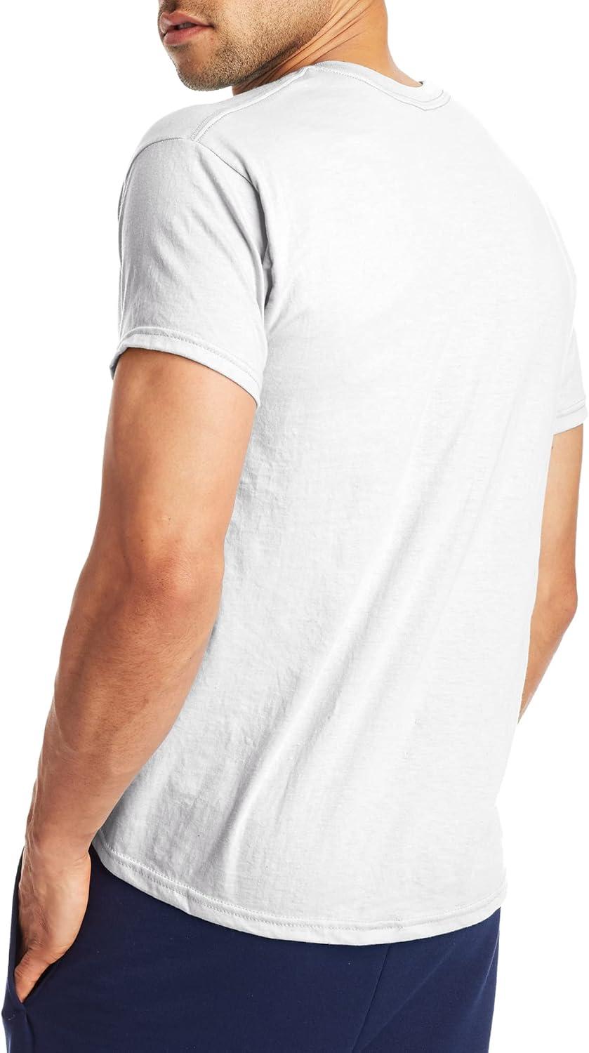 imageHanes Mens XTemp Performance TShirt Pack Cotton Blend MoistureWicking Tees for Men 2PackWhite