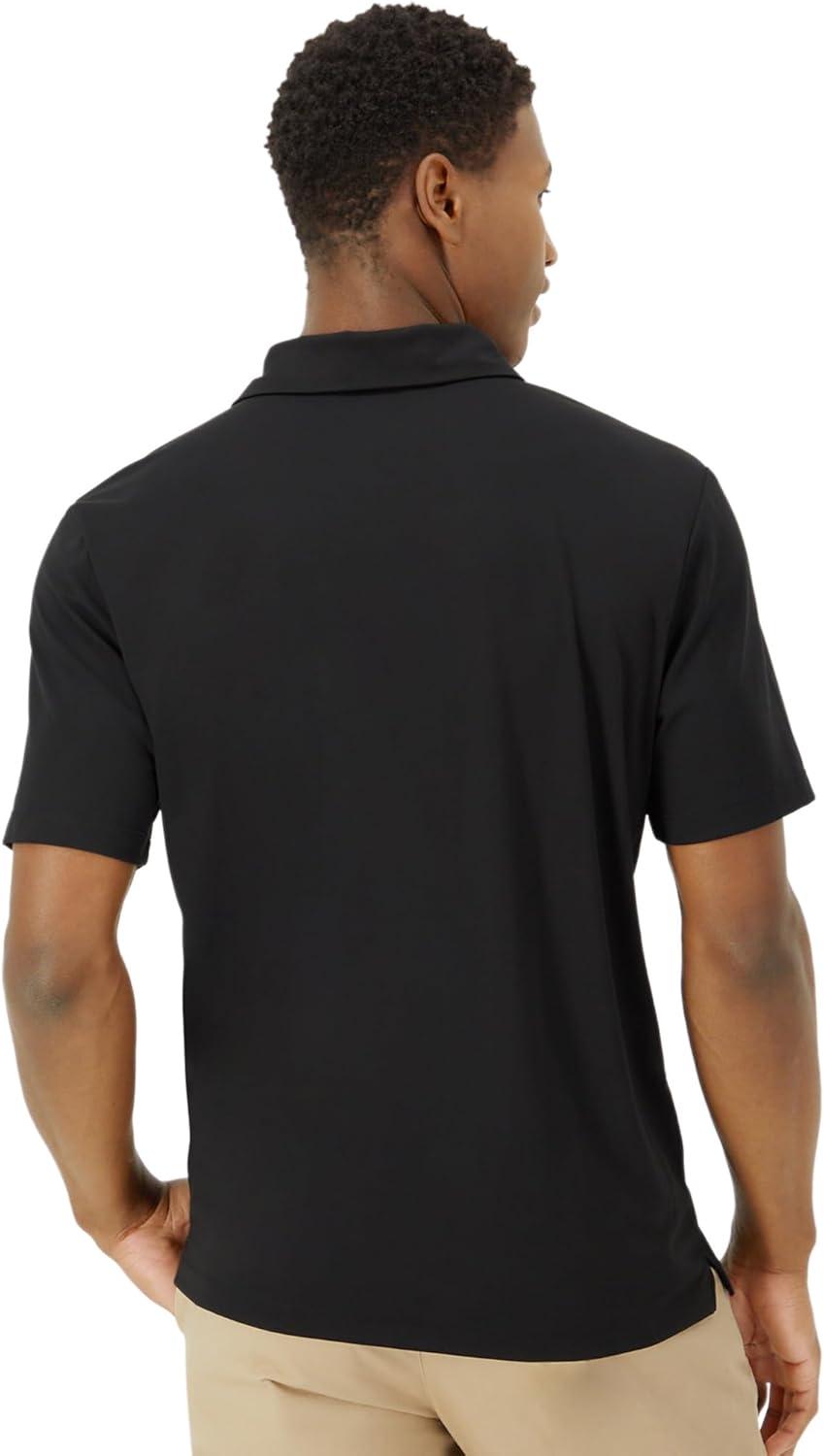 imageHanes Moves Performance Short Sleeve Polo Shirt for Men MoistureWickingBlack
