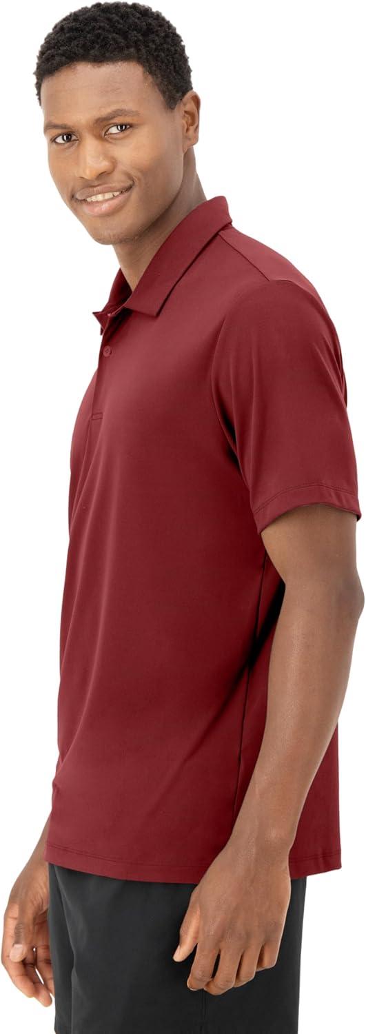 imageHanes Moves Performance Short Sleeve Polo Shirt for Men MoistureWickingCardinal Red