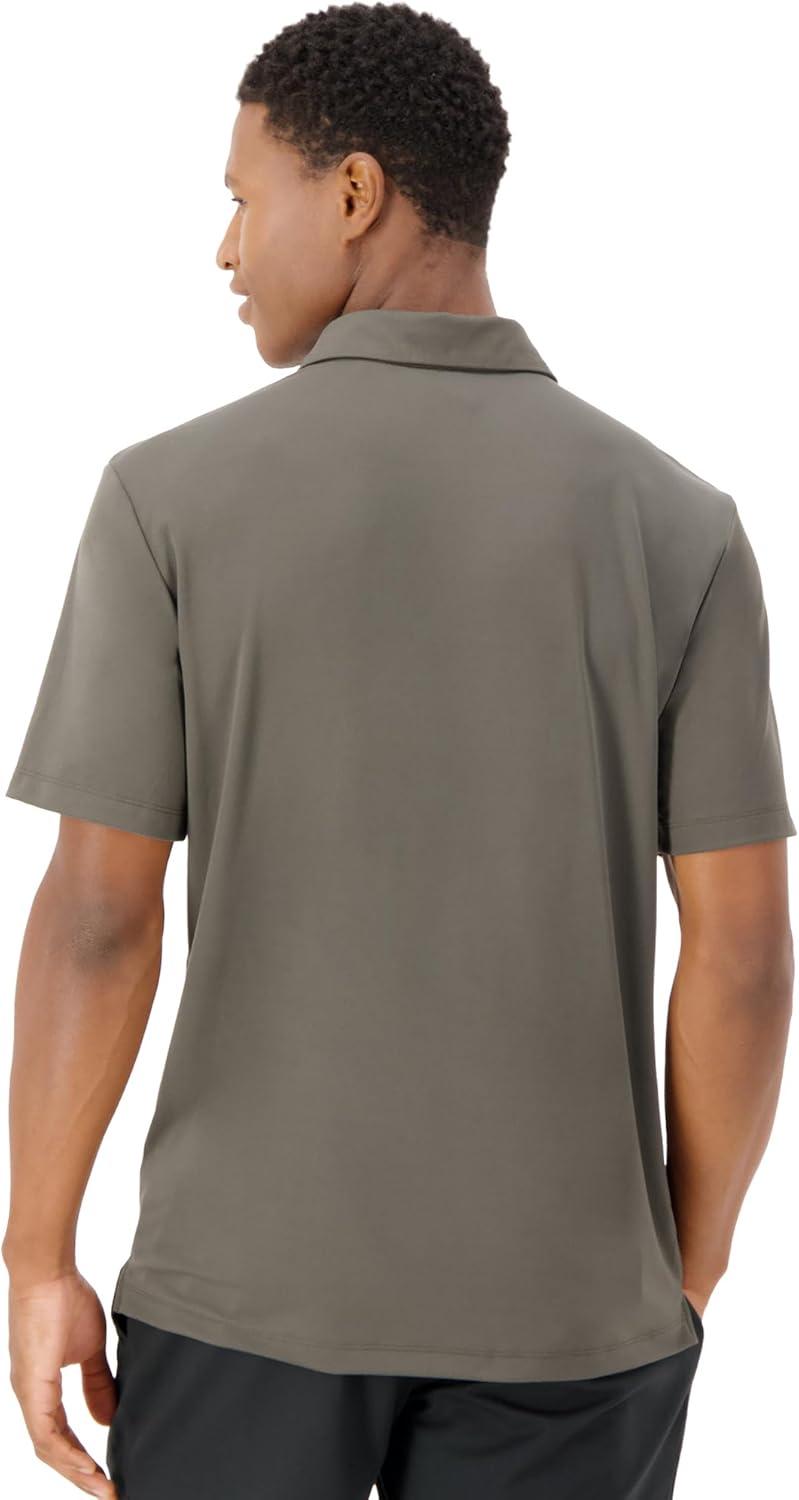 imageHanes Moves Performance Short Sleeve Polo Shirt for Men MoistureWickingGrey Encore