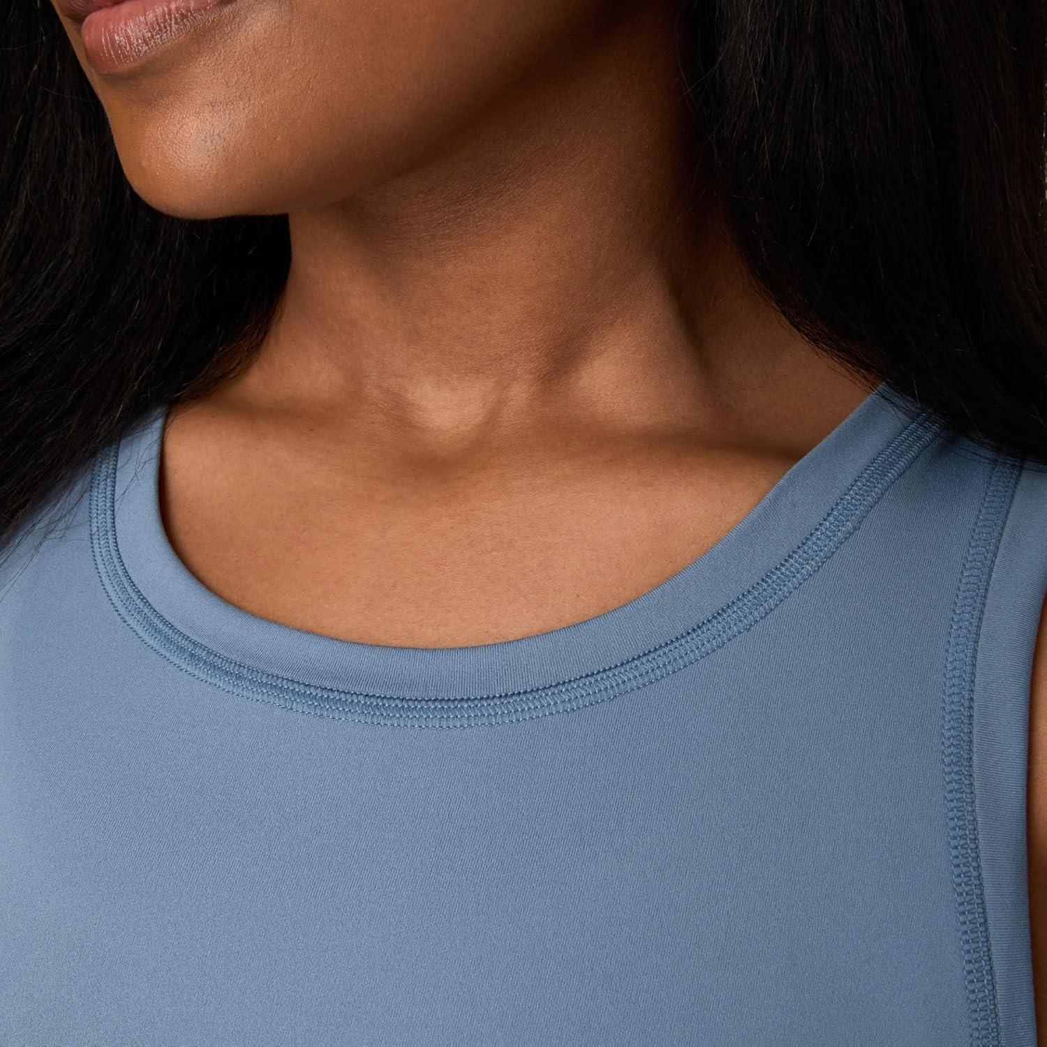 imageHanes Moves Stretch Women MoistureWicking Tank TopBlue Dive