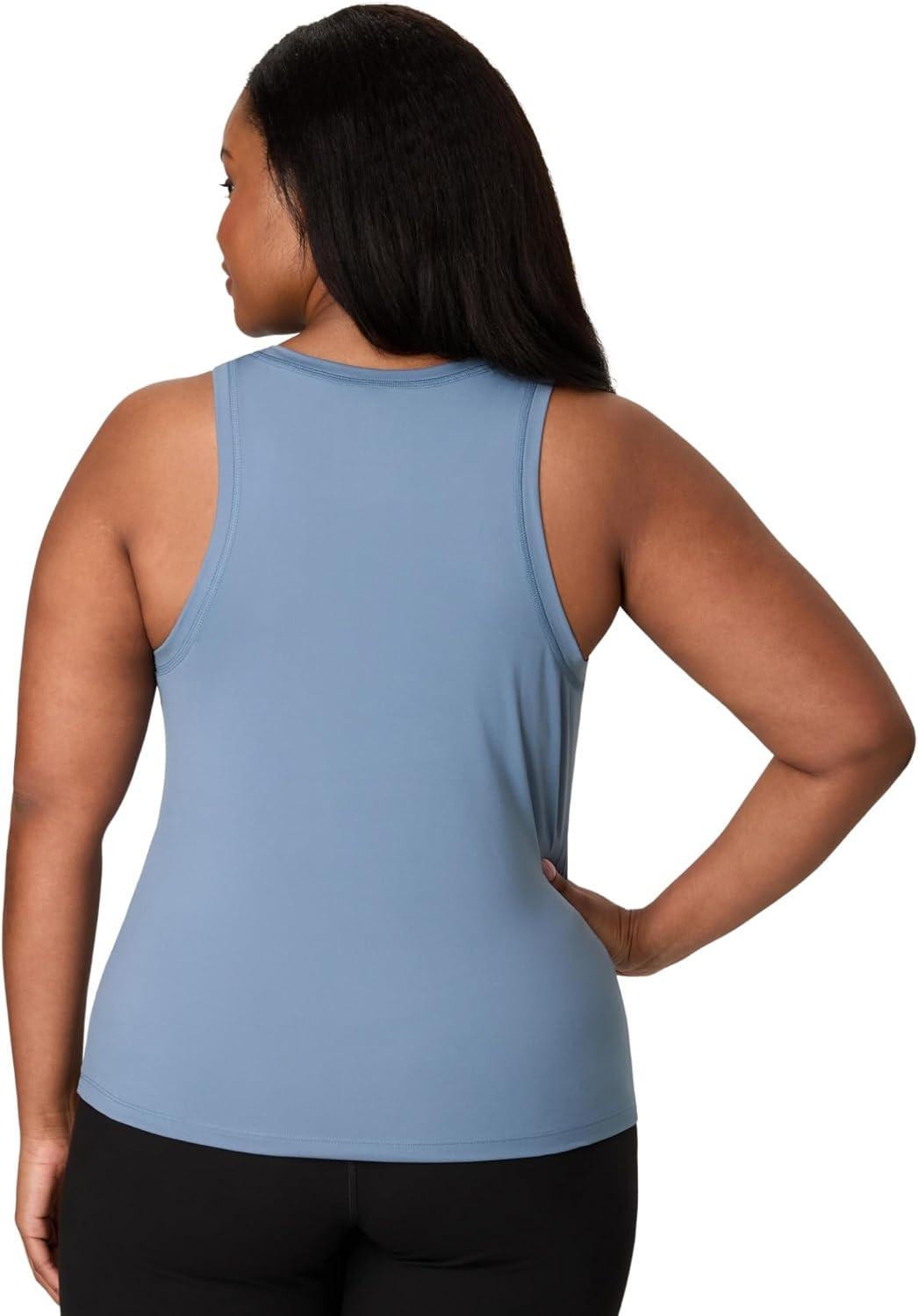 imageHanes Moves Stretch Women MoistureWicking Tank TopBlue Dive