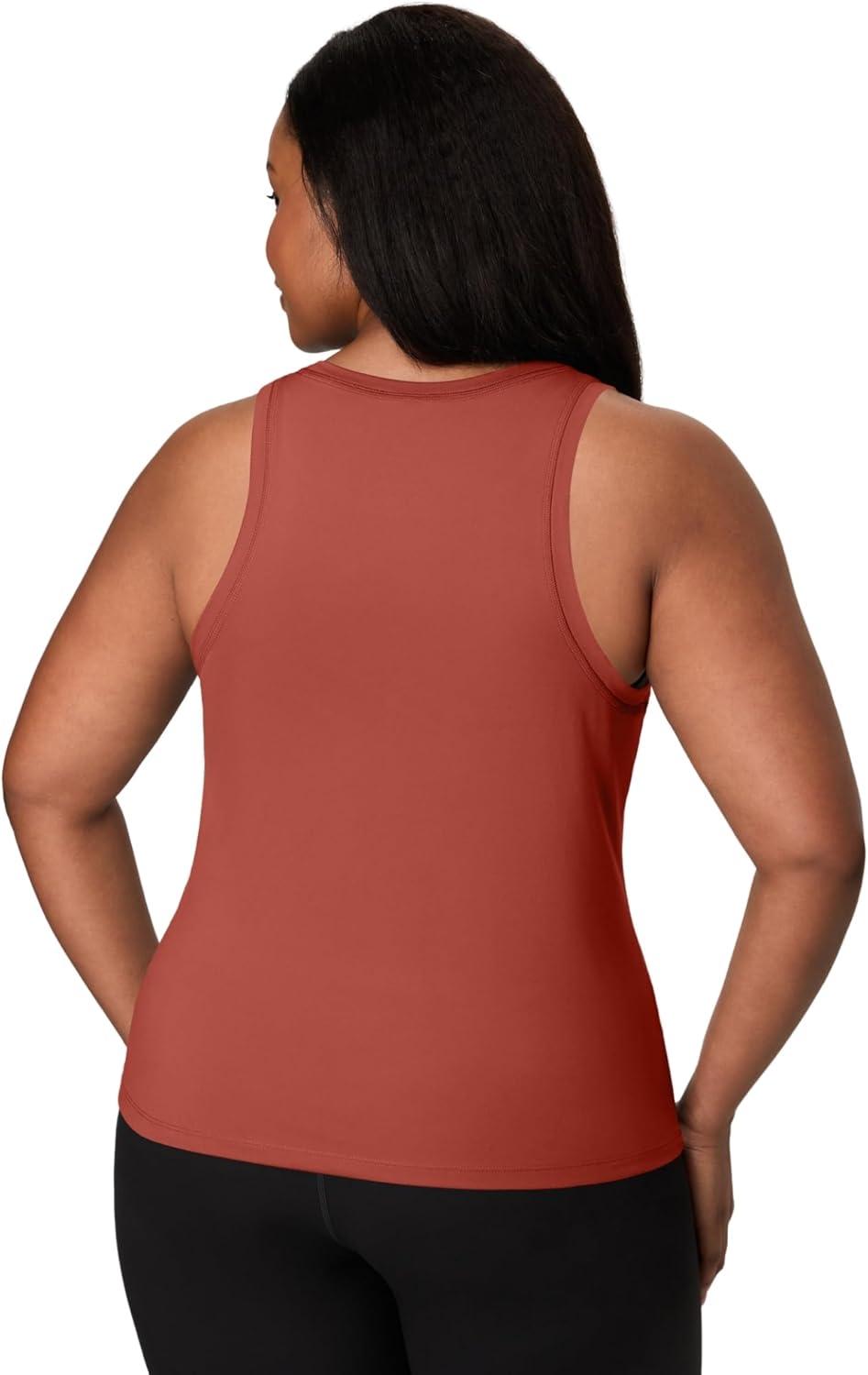 imageHanes Moves Stretch Women MoistureWicking Tank TopCoral Camelia