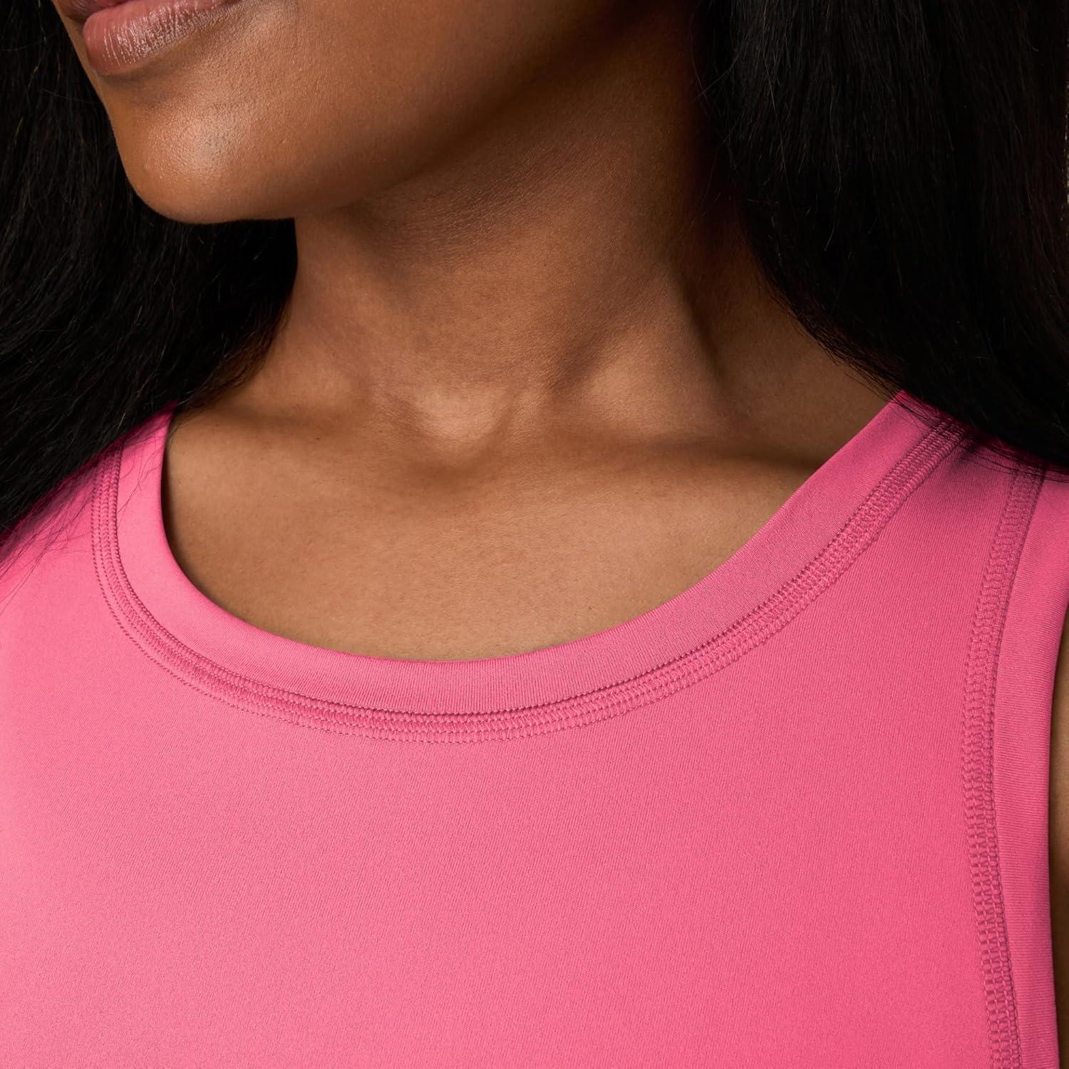 imageHanes Moves Stretch Women MoistureWicking Tank TopPink Pedestal