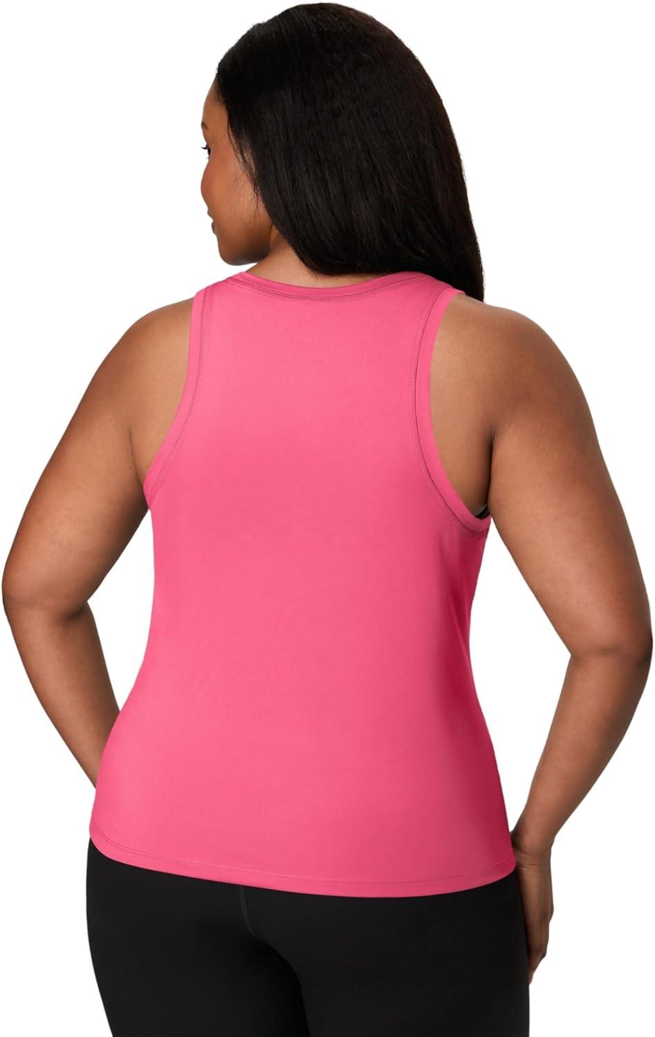 imageHanes Moves Stretch Women MoistureWicking Tank TopPink Pedestal