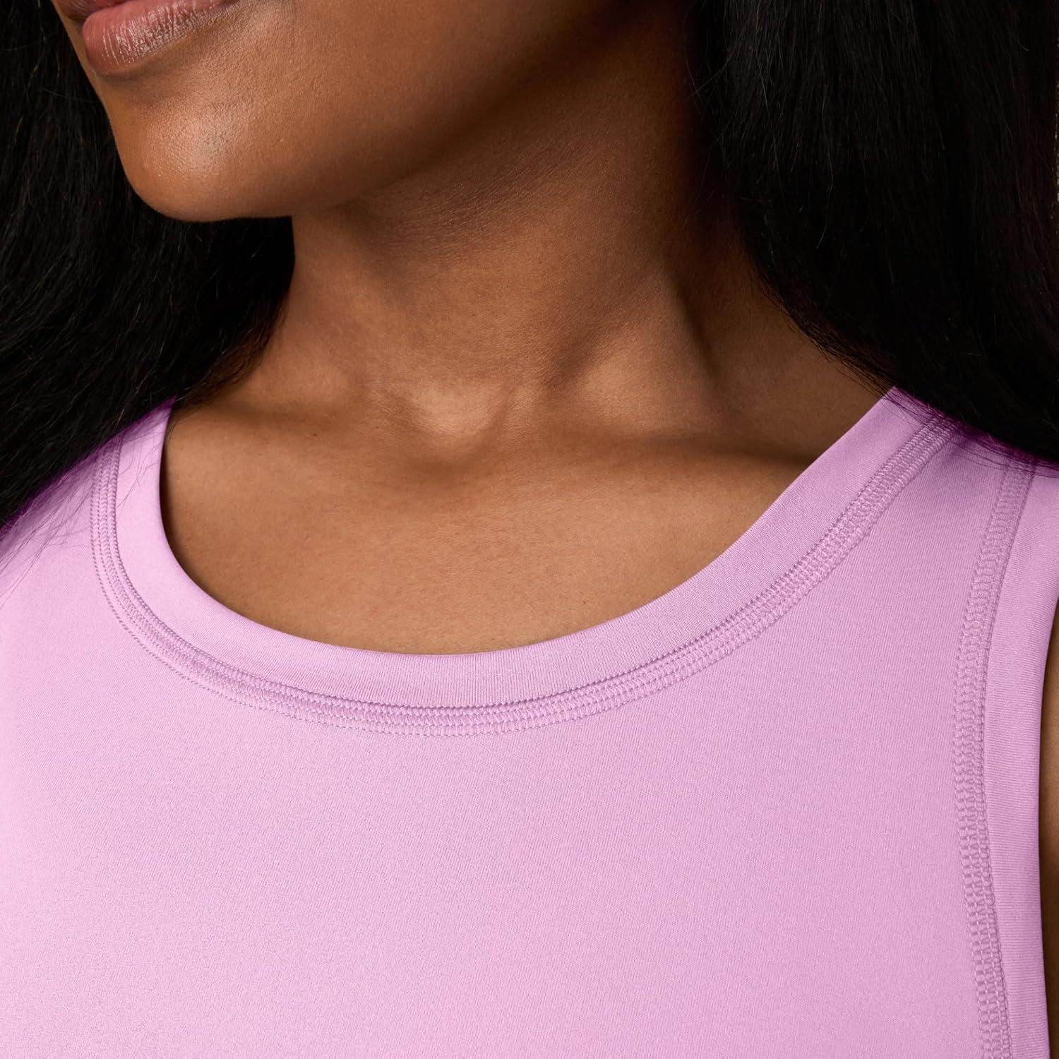 imageHanes Moves Stretch Women MoistureWicking Tank TopStrawberry Candy Pink