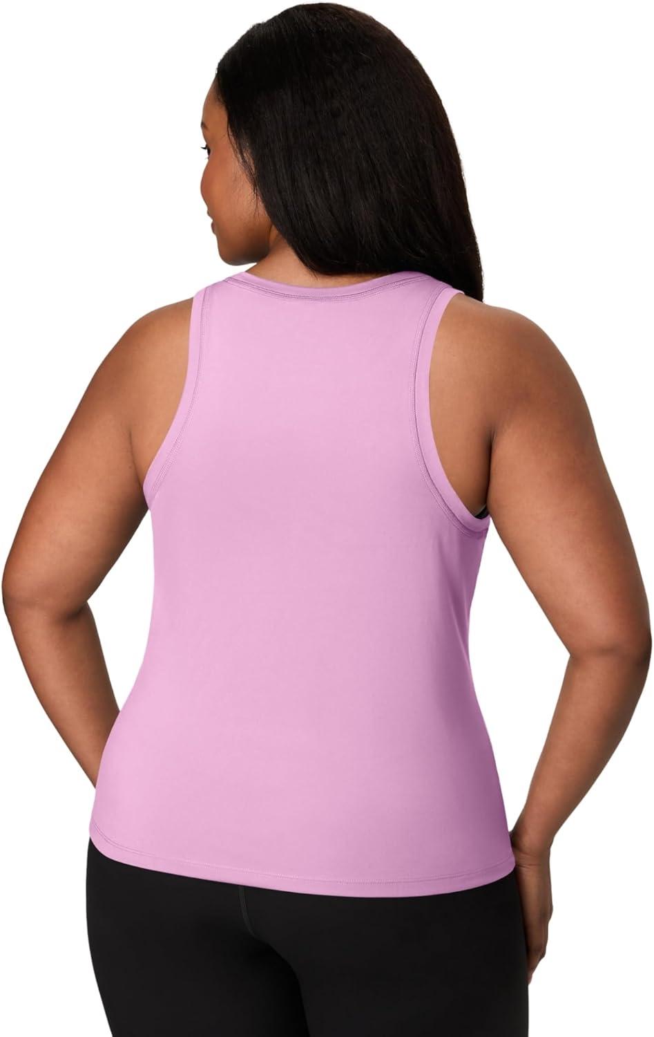imageHanes Moves Stretch Women MoistureWicking Tank TopStrawberry Candy Pink