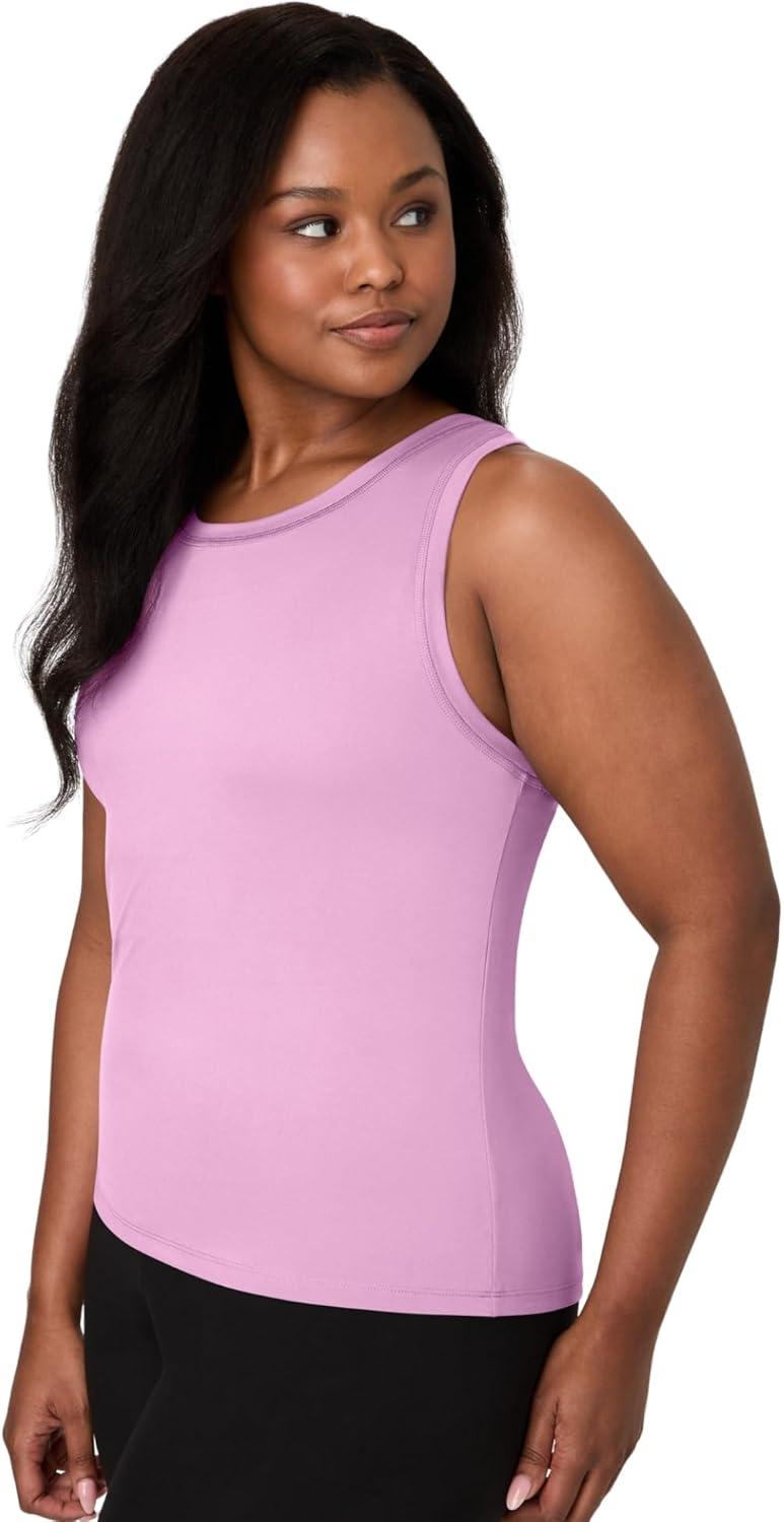 imageHanes Moves Stretch Women MoistureWicking Tank TopStrawberry Candy Pink