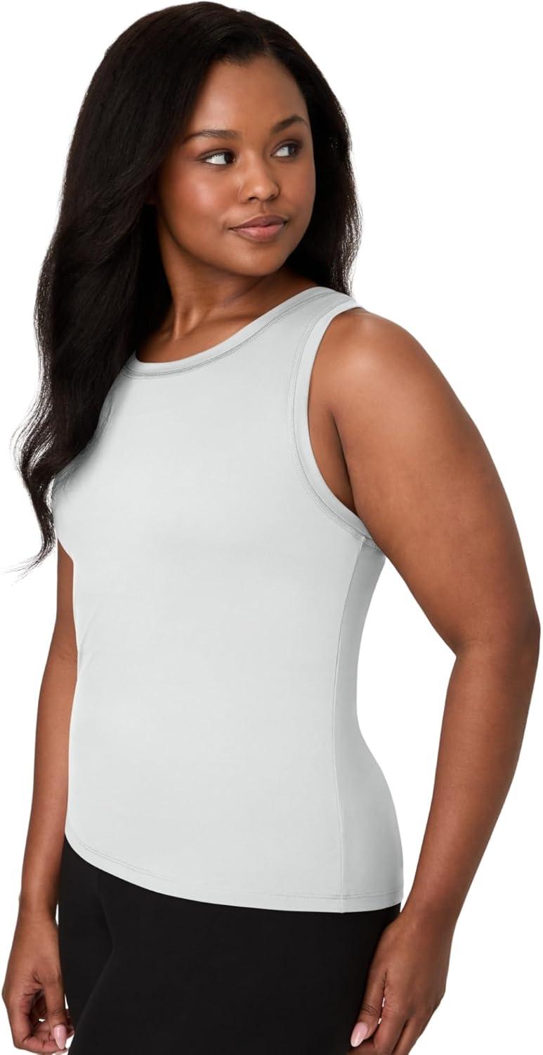 imageHanes Moves Stretch Women MoistureWicking Tank TopWhite