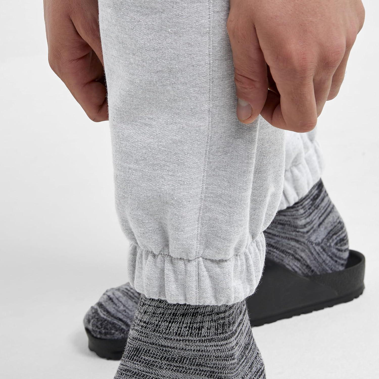 imageHanes Originals Mens Jogger Sweatpants Heavyweight Fleece Joggers with Pockets 30quot InseamLight Steel