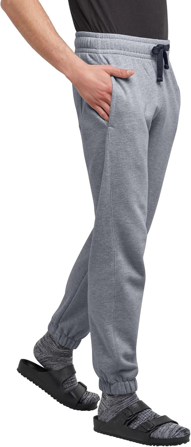 imageHanes Originals Mens Jogger Sweatpants Heavyweight Fleece Joggers with Pockets 30quot InseamNavy Pe Heather