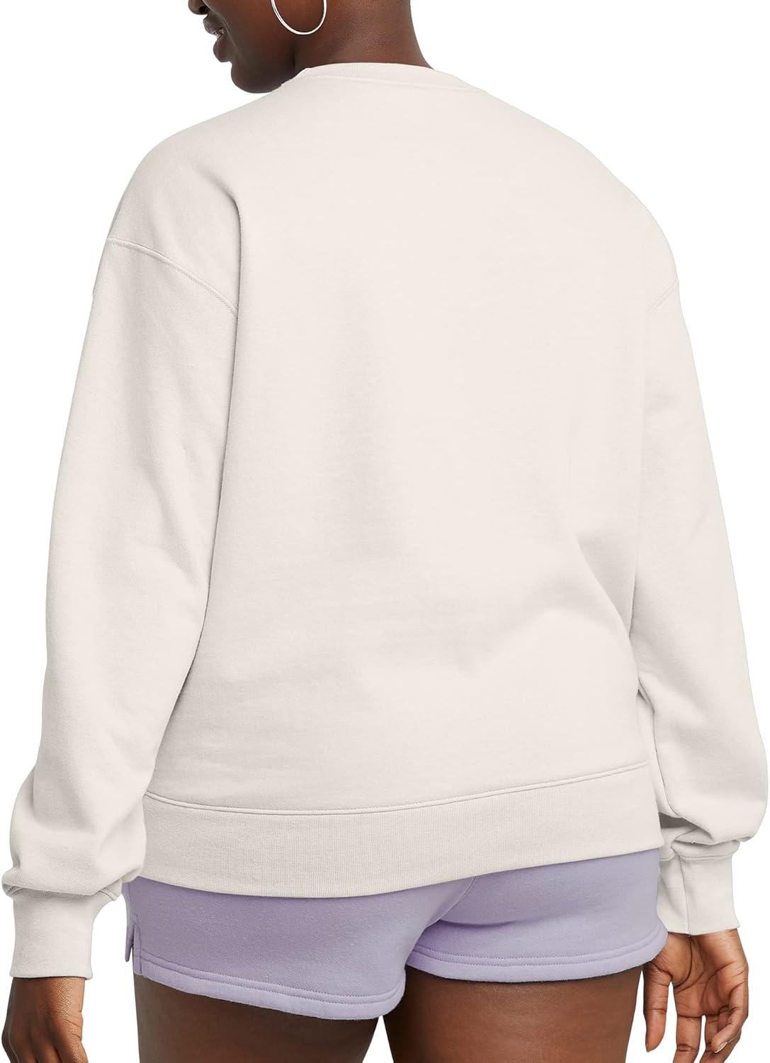 imageHanes Originals Womens Fleece Sweatshirt Midweight Sweatshirt for Women Placed FlowersNatural