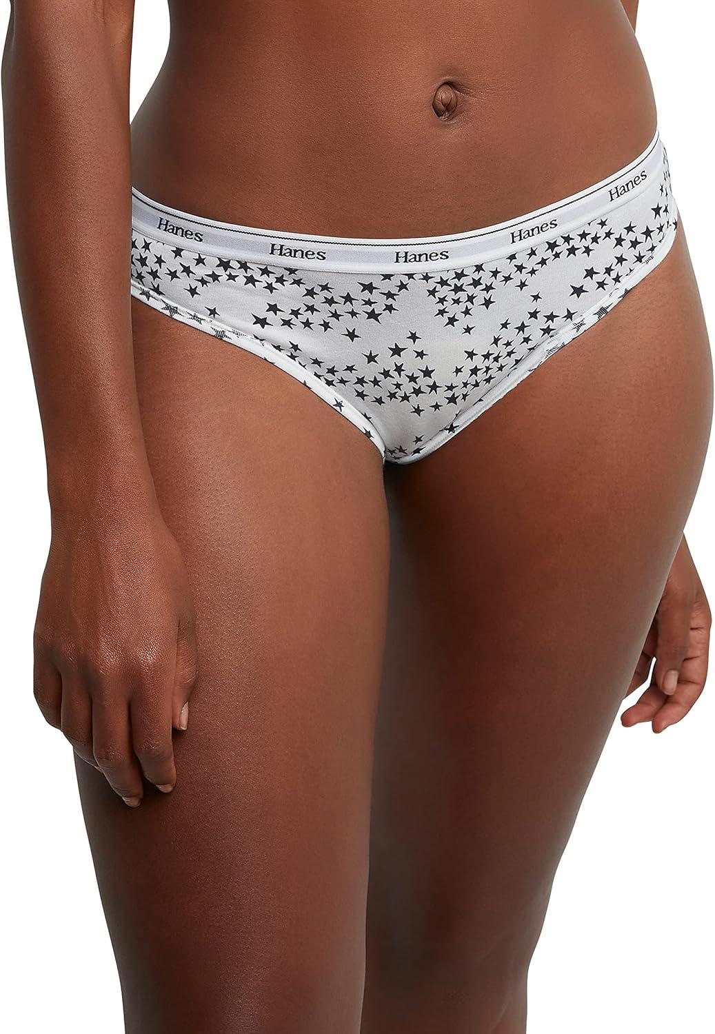 imageHanes Originals Womens Underwear Bikini Panties Stretch Cotton Underwear Basic Assorted Colors 6Pack