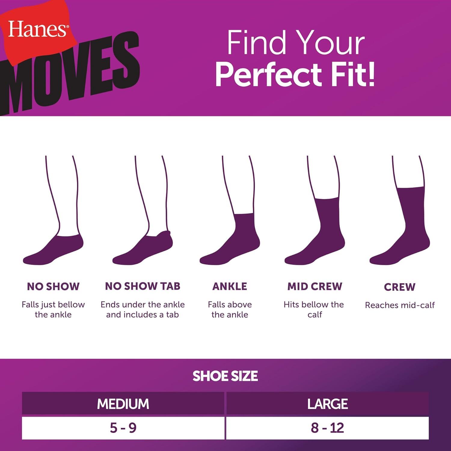 imageHanes Performance No Show Lightweight XTemp Cooling Socks for Women 6PackBlue