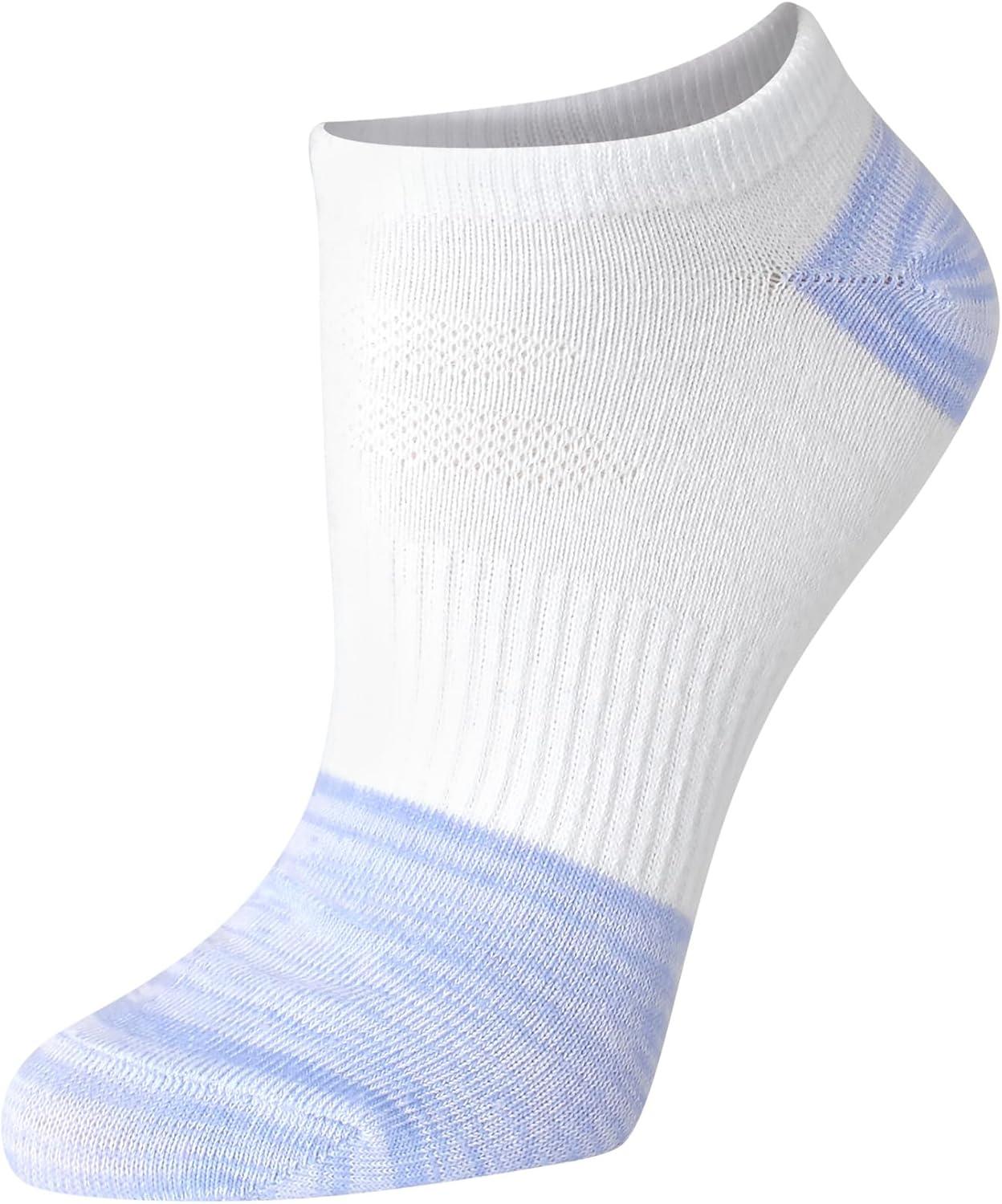 imageHanes Performance No Show Lightweight XTemp Cooling Socks for Women 6PackBlue