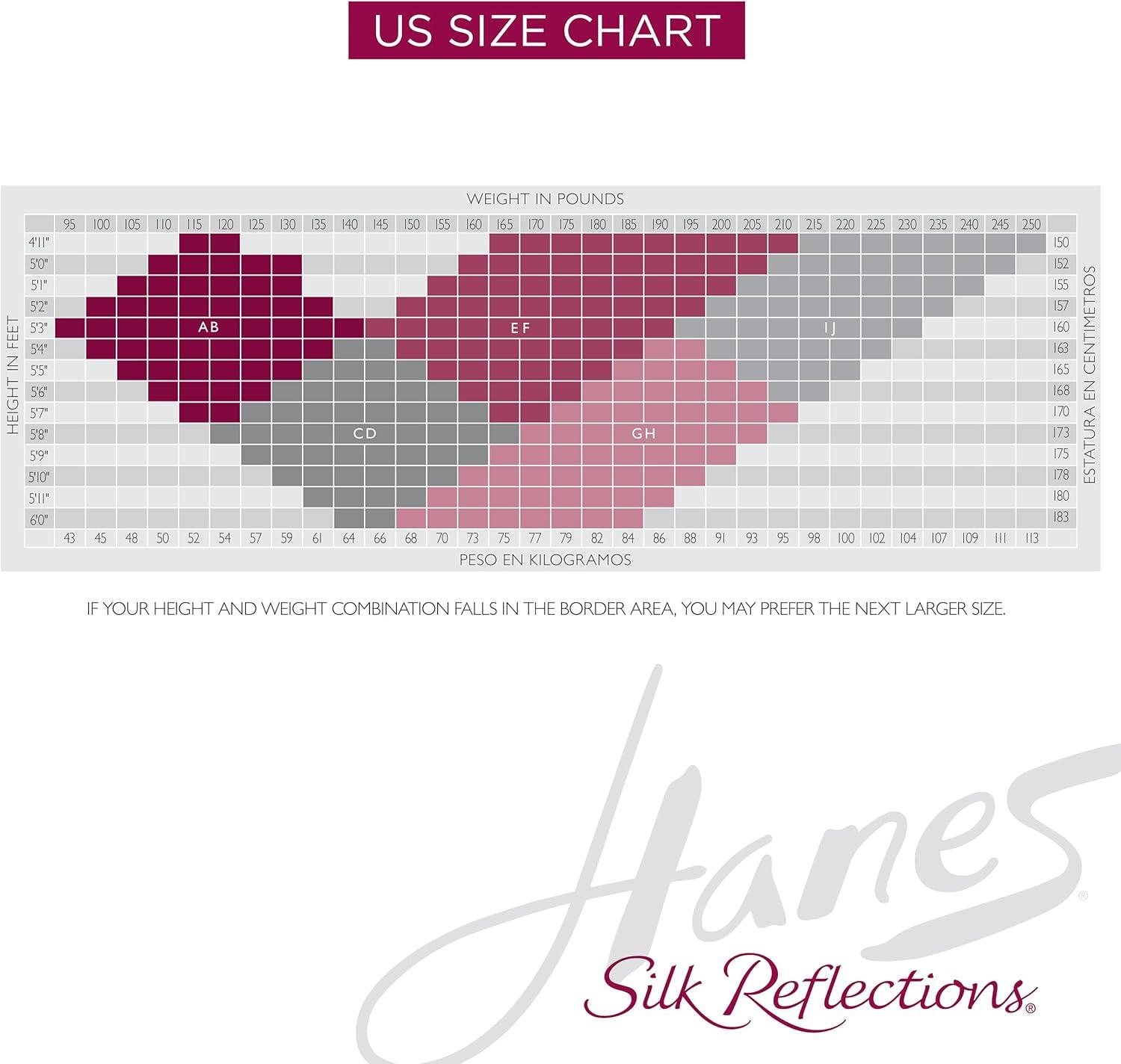 imageHanes Silk Reflections Womens Control Top Toeless Ultra Sheer Pantyhose with RunResistNatural