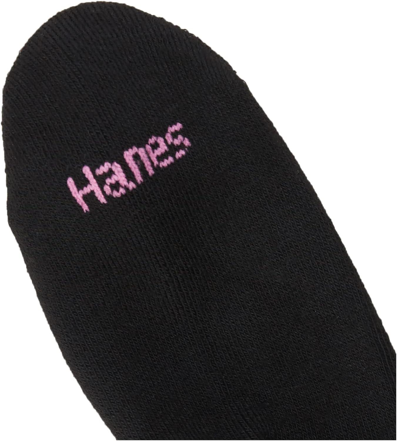 imageHanes Ultimate womens Ankle Socks Comfort Toe Seamed White ampamp Black Available 6packBlack 6 Pack