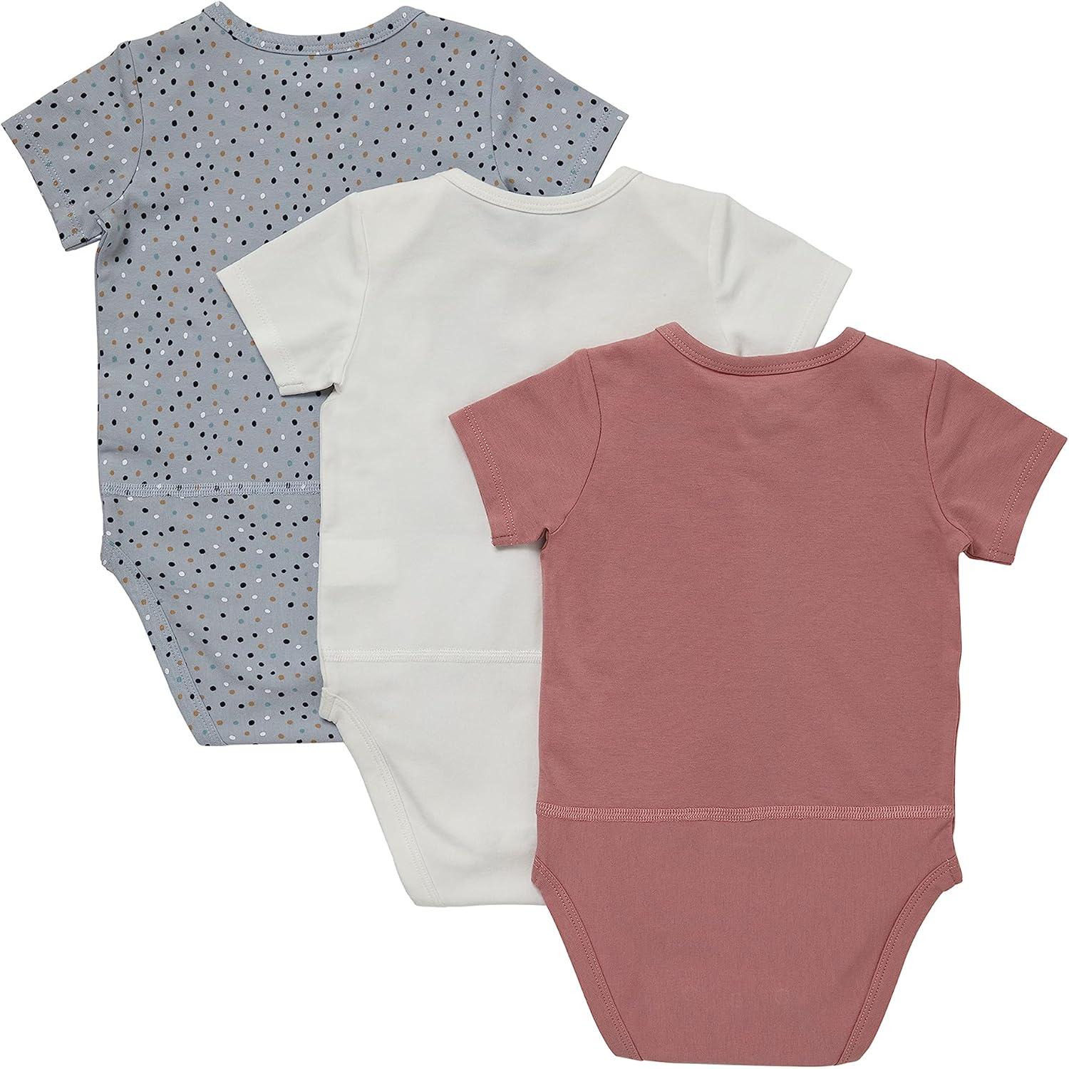 imageHanes Unisex Baby Pure Comfort Short Sleeve Bodysuits Infant Bodysuits Boys ampamp Girls 3packSilverBeigeRust