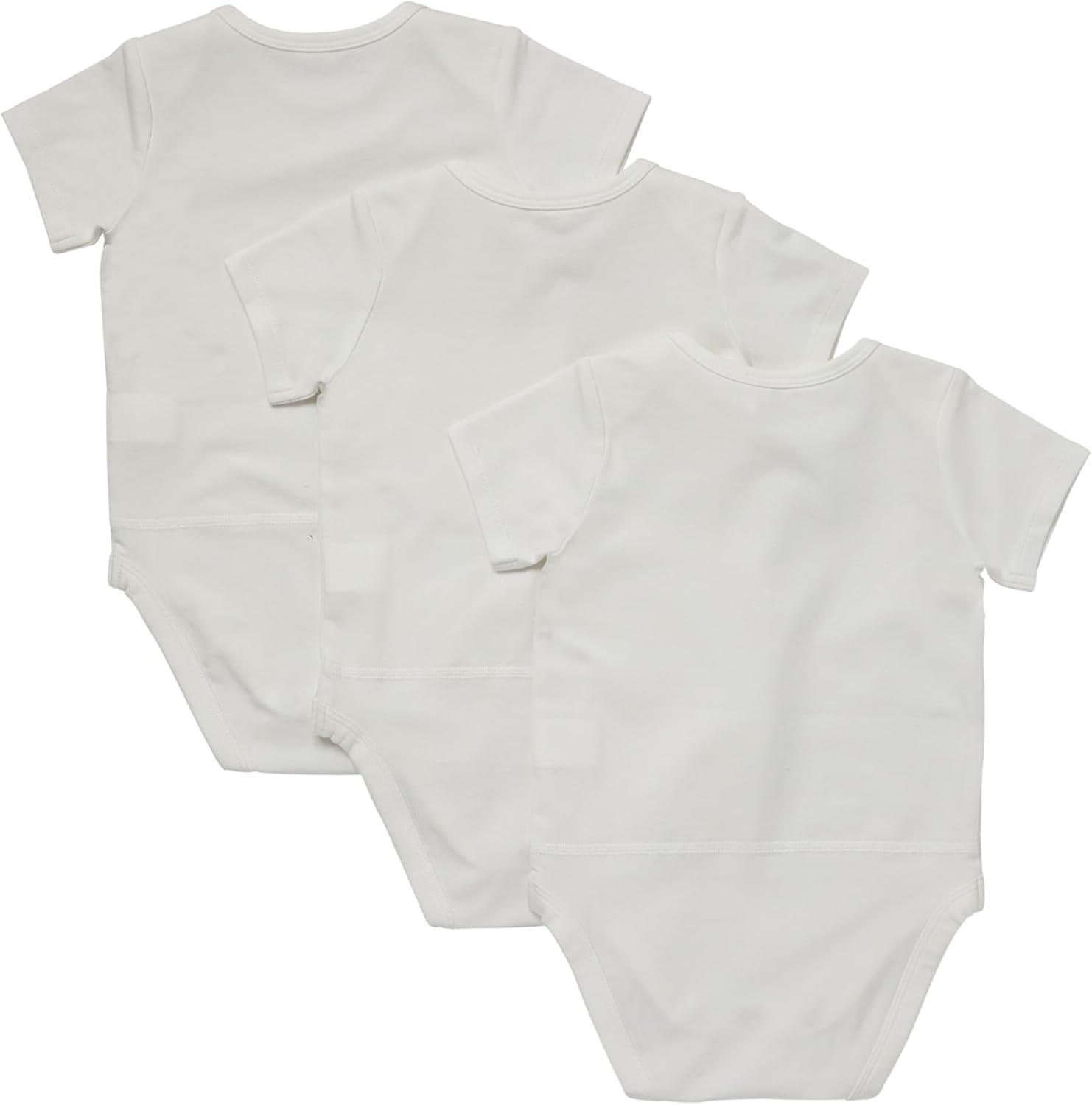 imageHanes Unisex Baby Pure Comfort Short Sleeve Bodysuits Infant Bodysuits Boys ampamp Girls 3packWhite 002