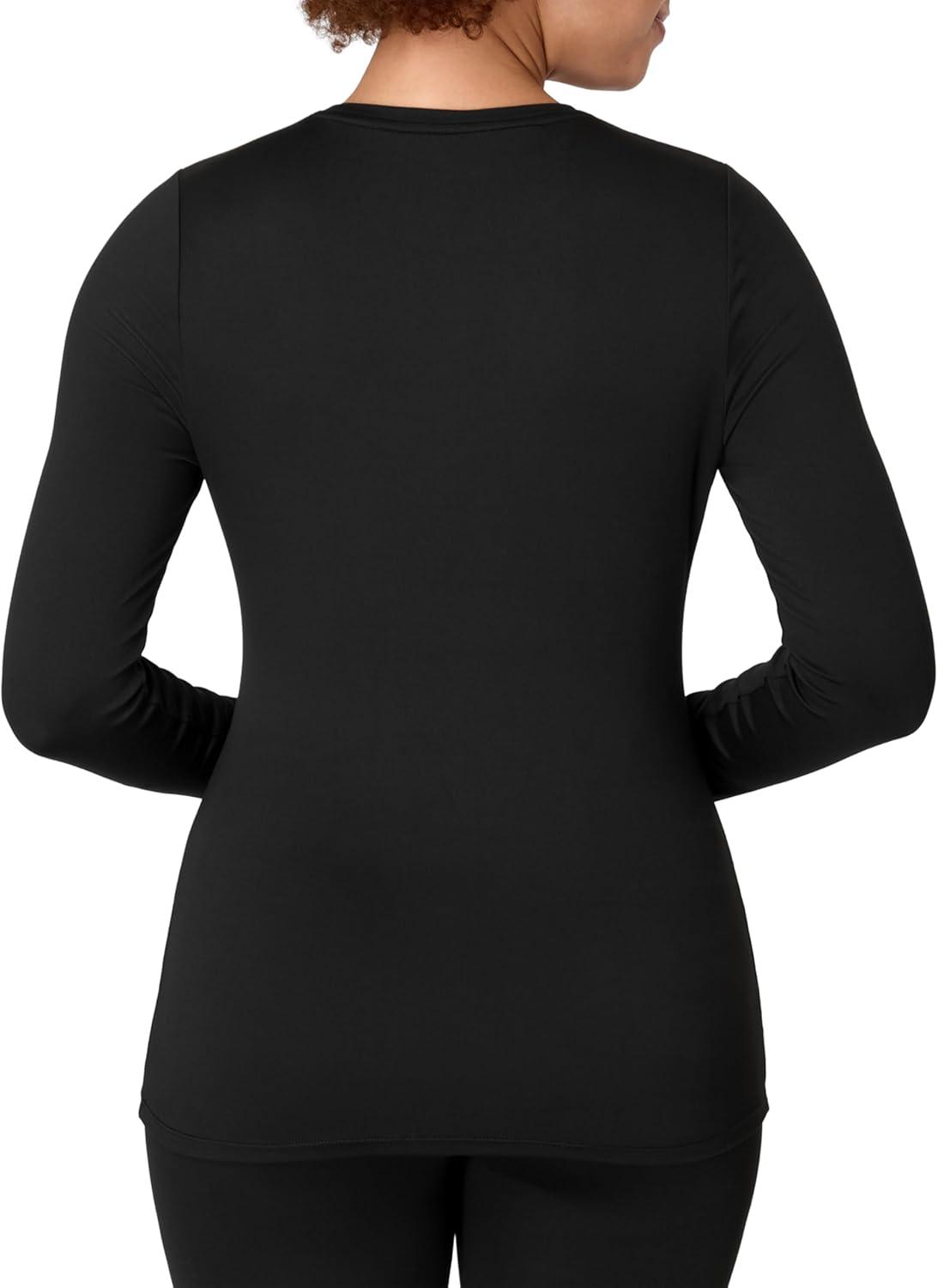 imageHanes Womens Base Layer Top LongSleeve Shirt MoistureWicking Odor ProtectionBlack