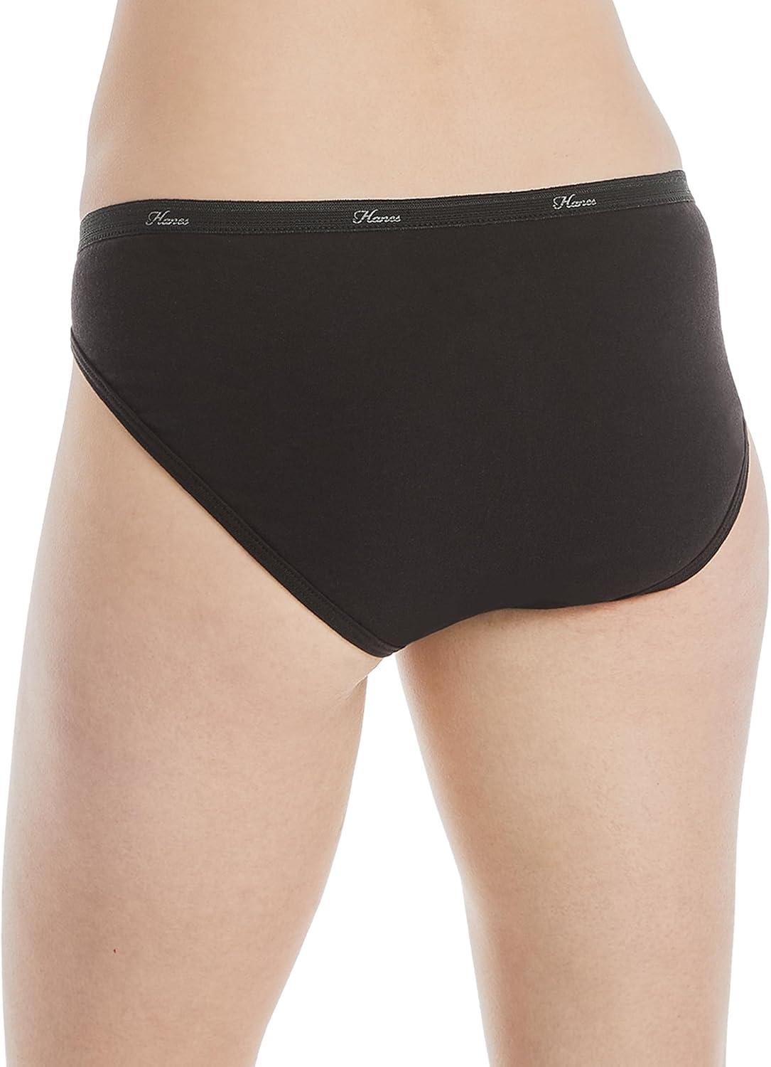 imageHanes Womens Bikini Underwear Pack Classic Cotton Bikini Panties 10Pack Colors May VarySolidPrint Mix