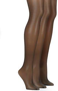 imageHanes Womens Control Top Sheer Toe Silk Reflections Panty HoseBarely There