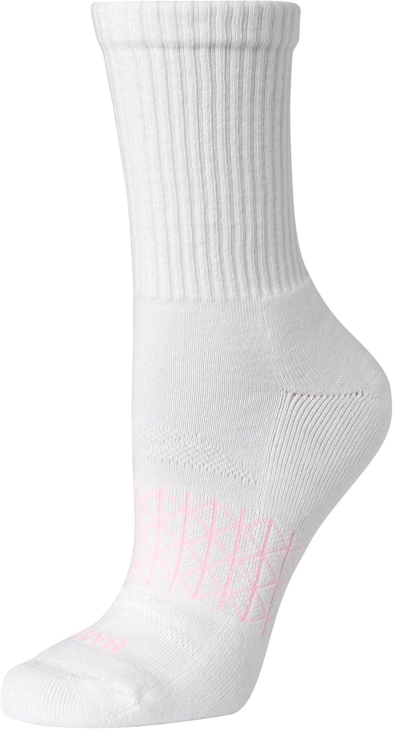 imageHanes Womens Cushioned Crew Socks Absolute Active Crew Socks For Women Seamless Toe 4PairsWhite