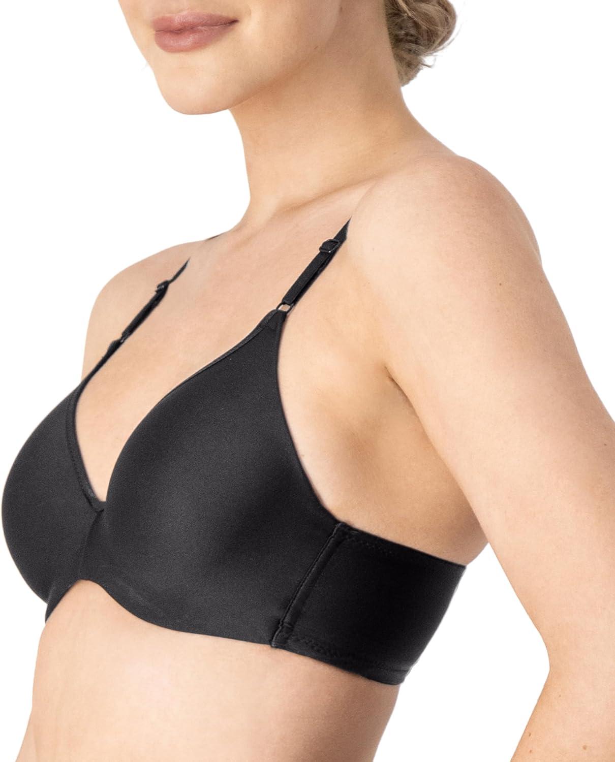 imageHanes Womens Invisible Look Underwire Adjustable TShirt Bra 2 PackBlackSoft Taupe