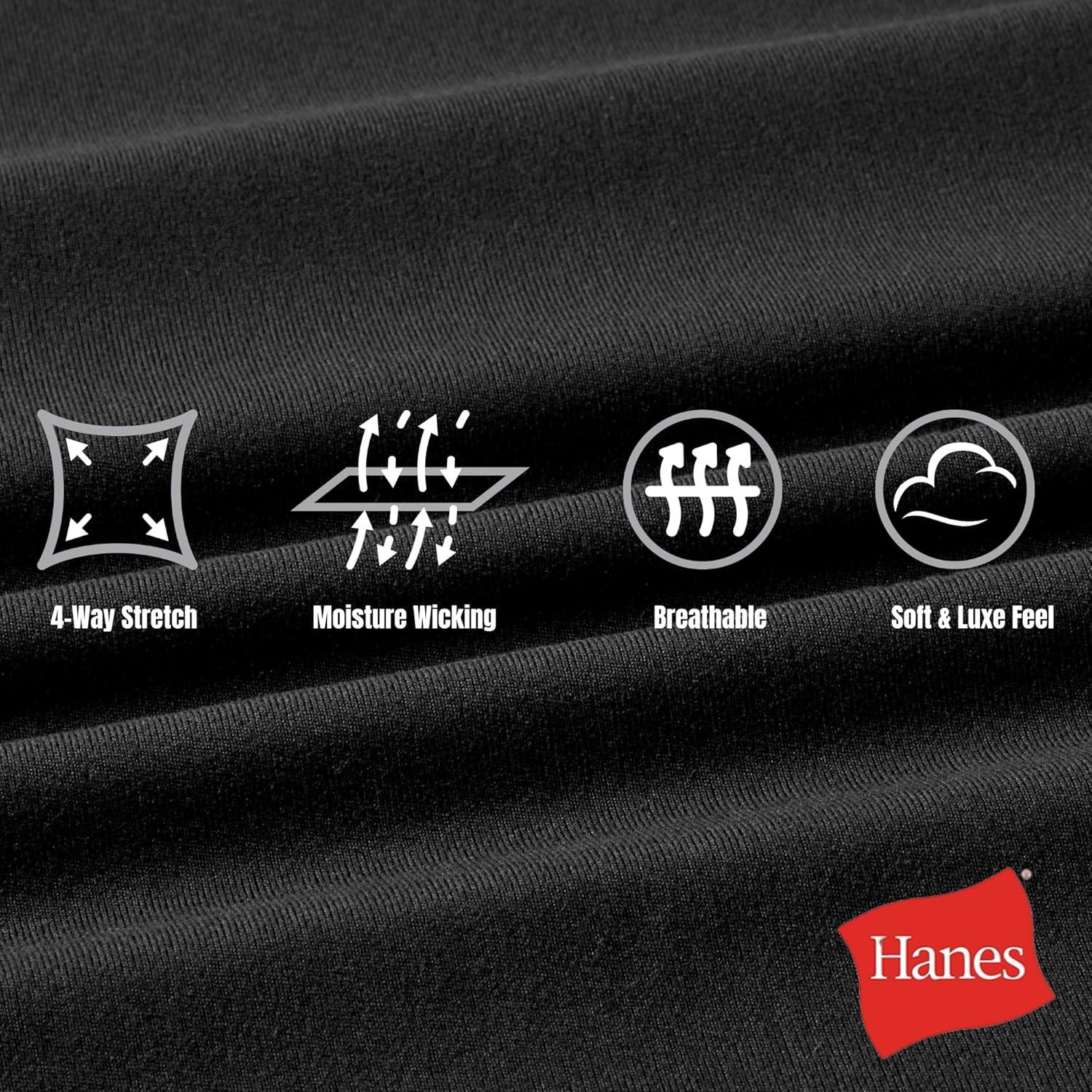 imageHanes Womens Leggings Clothing Moves 78 Soft Leggings with Pocket Moisture Wicking Womens Clothing Pants 25quot InseamBlack