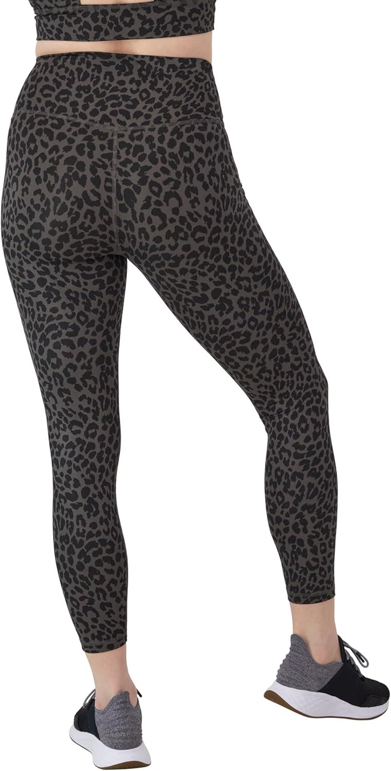 imageHanes Womens Leggings Clothing Moves 78 Soft Leggings with Pocket Moisture Wicking Womens Clothing Pants 25quot InseamBlack Leopard Prt