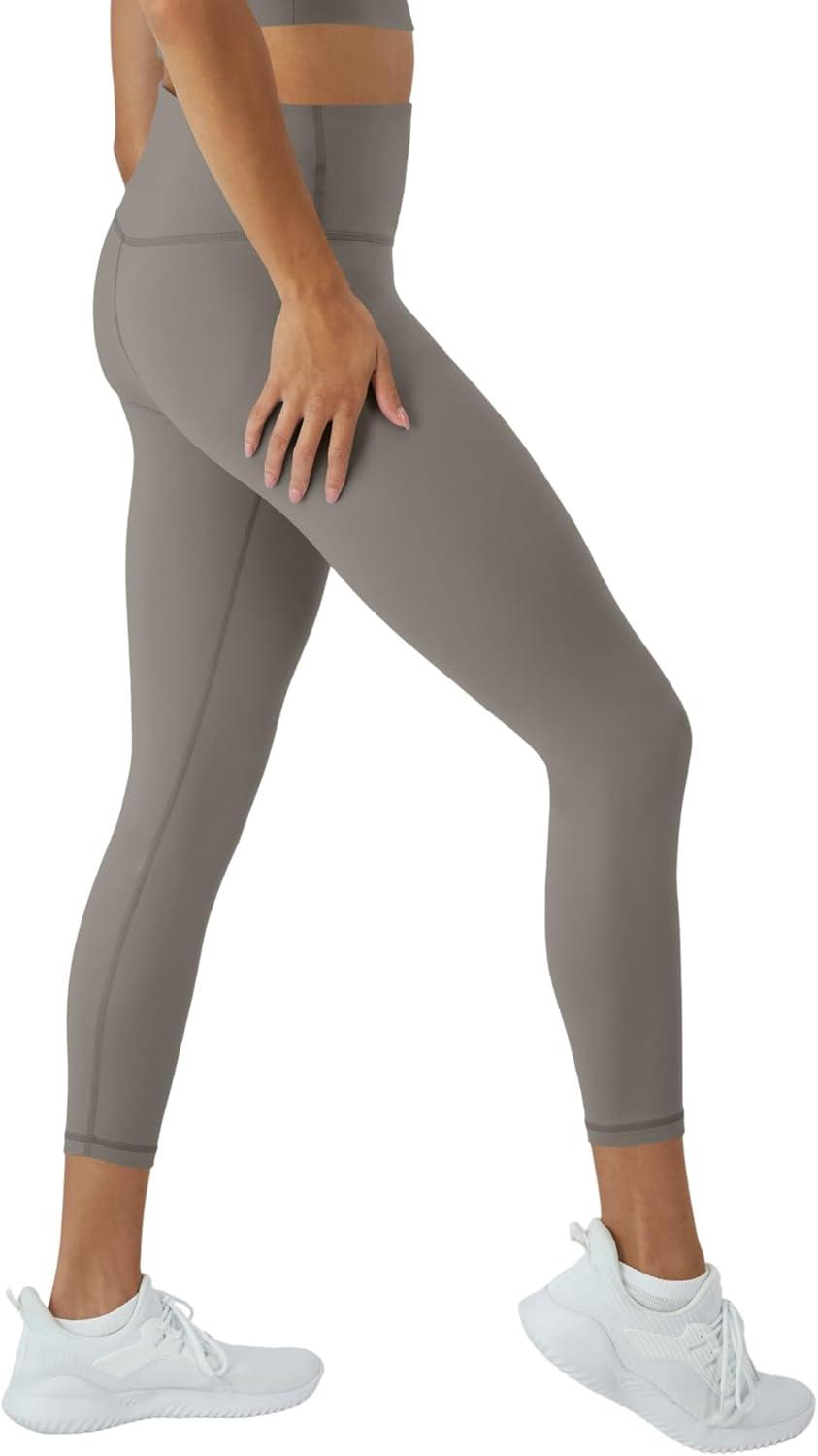 imageHanes Womens Leggings Clothing Moves 78 Soft Leggings with Pocket Moisture Wicking Womens Clothing Pants 25quot InseamCool Grey