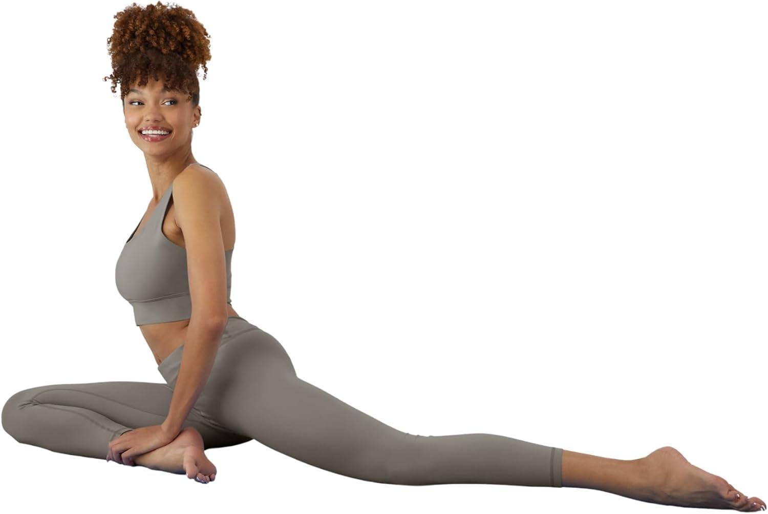 imageHanes Womens Leggings Clothing Moves 78 Soft Leggings with Pocket Moisture Wicking Womens Clothing Pants 25quot InseamCool Grey