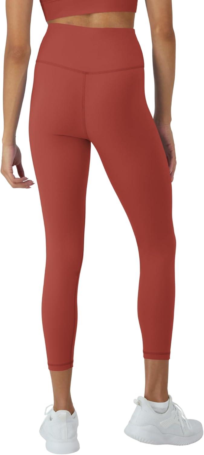 imageHanes Womens Leggings Clothing Moves 78 Soft Leggings with Pocket Moisture Wicking Womens Clothing Pants 25quot InseamCoral Camelia