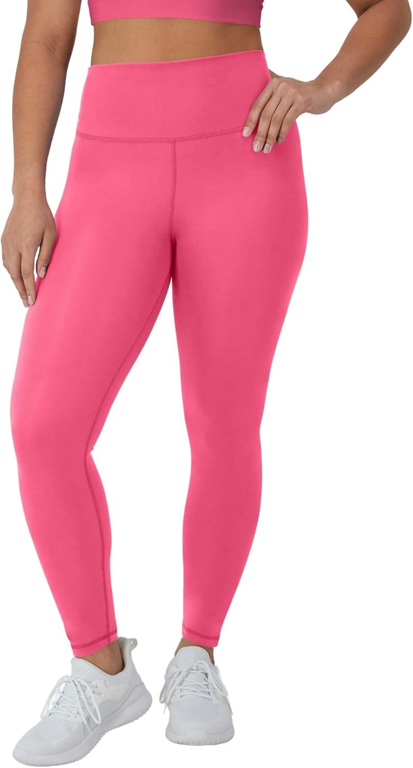 imageHanes Womens Leggings Clothing Moves 78 Soft Leggings with Pocket Moisture Wicking Womens Clothing Pants 25quot InseamPink Pedestal