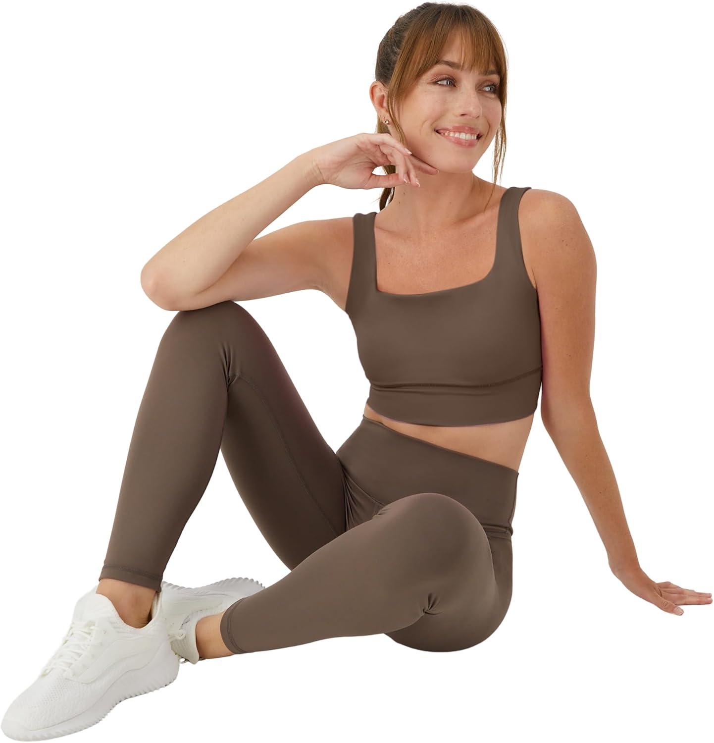 imageHanes Womens Leggings Clothing Moves 78 Soft Leggings with Pocket Moisture Wicking Womens Clothing Pants 25quot InseamRustic Grey