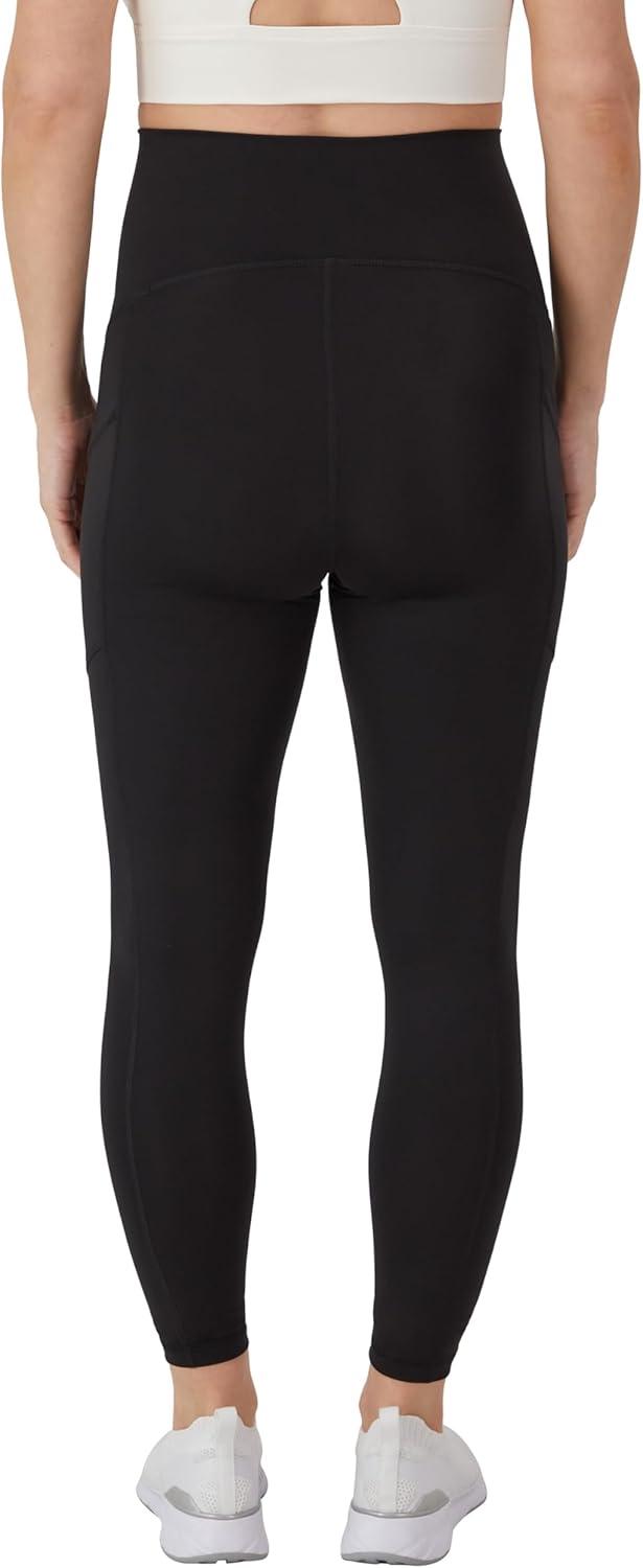 imageHanes Womens Maternity 78 Stretch ampamp Recover Pregnancy Leggings with Foldable Waistband 25 InseamBlack
