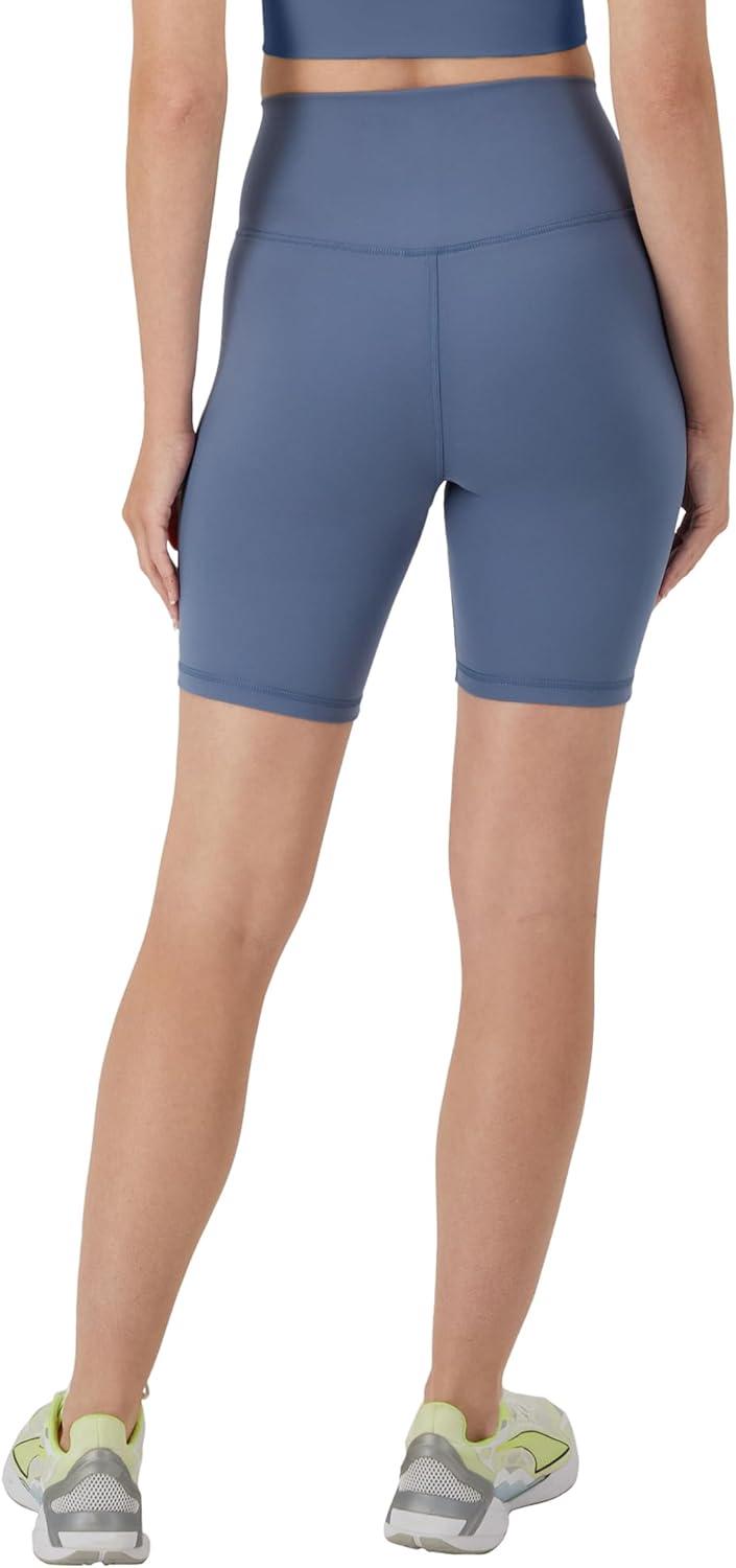 imageHanes Womens Moves Bike Shorts Soft ampamp Stretchy Workout Shorts with Interior Pocket MoistureWicking 3 Or 7quot InseamBlue Dive