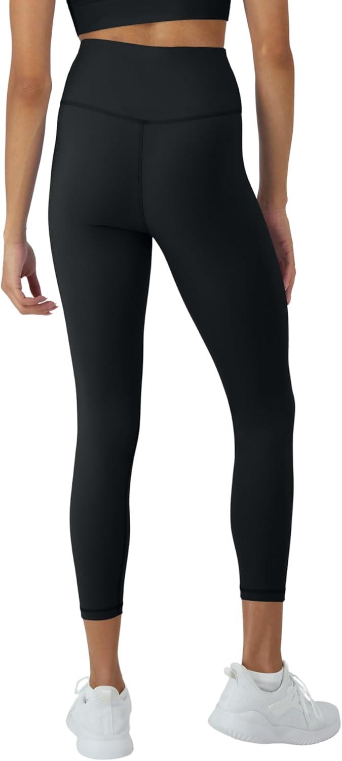 imageHanes Womens Moves Leak Protection 78 Leggings with Builtin Underwear MoistureWicking ampamp Odor Control 25 InseamBlack