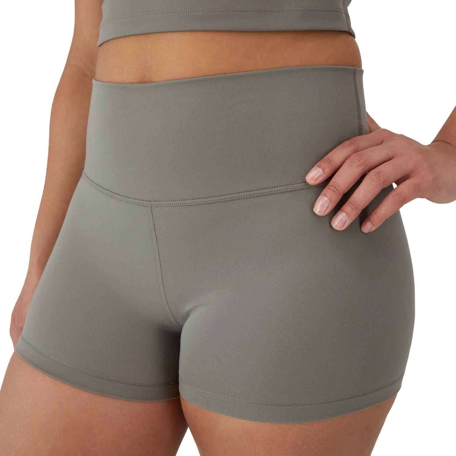 imageHanes Womens Moves Leak Protection Bike Shorts with Builtin Underwear MoistureWicking ampamp Odor Control 3 InseamCool Grey