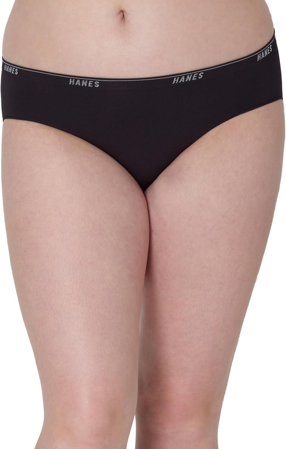 imageHanes Womens Moves Underwear 360 Flex Stretch Panties Smooth ampamp Seamless Hipsters Bikinis Or Thongs 6Pack6pk Hipster Black X3AlmondRedPink