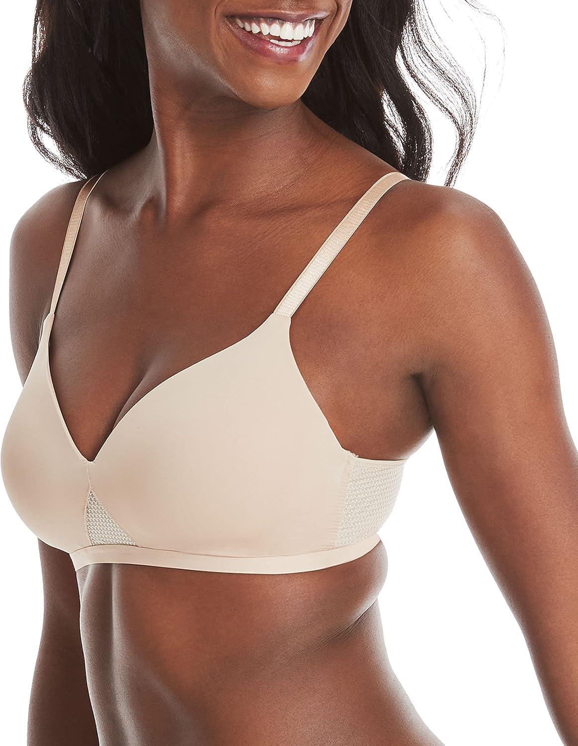 imageHanes Womens Oh So Light Comfort Flex Fit Wire Free BraNude