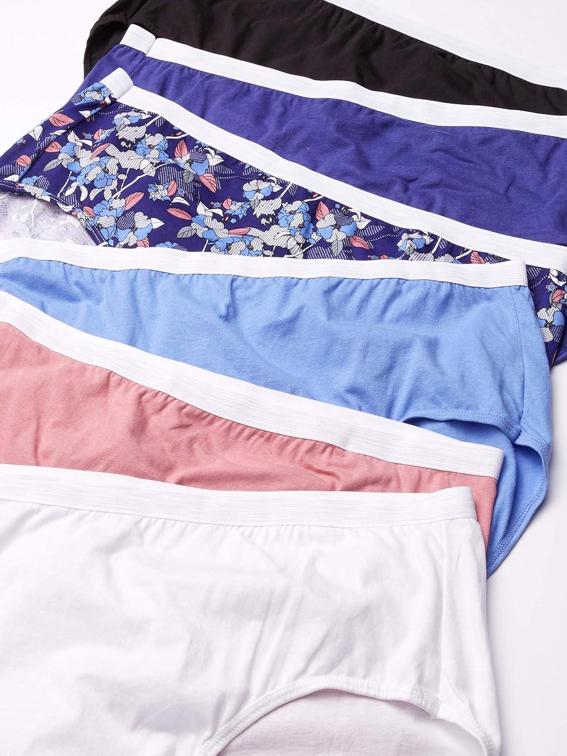 imageHanes Womens Organic Cotton Panties Pack ComfortSoft Underwear 6Pack Colors May VarySolidHeatherPrint Mix