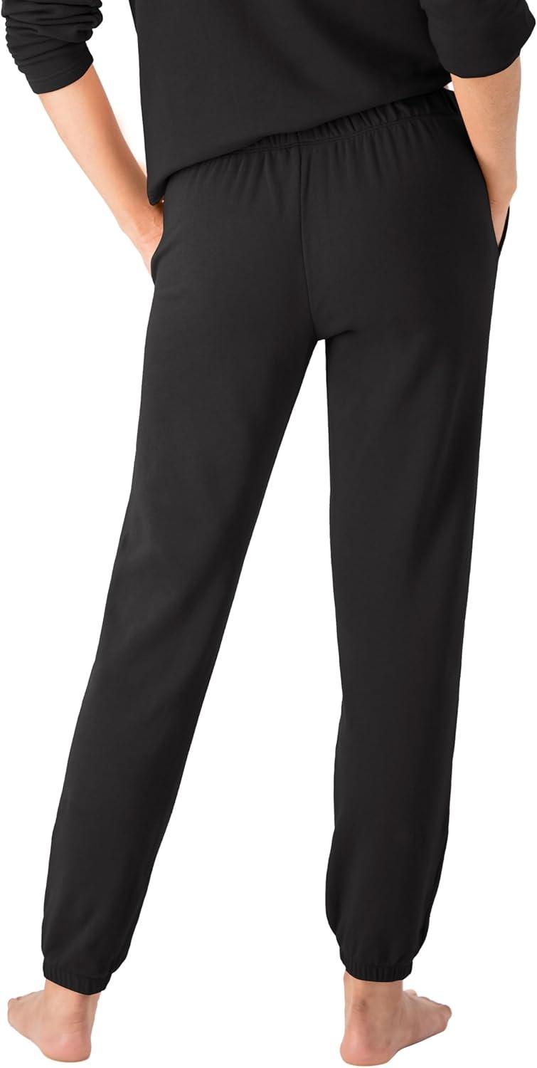 imageHanes Womens Originals French Terry Joggers Lightweight Lounge Pants for Women Comfywear Loungewear 28quotBlack