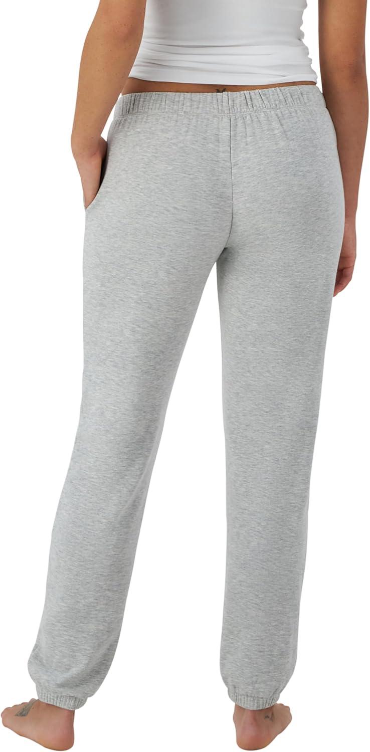 imageHanes Womens Originals French Terry Joggers Lightweight Lounge Pants for Women Comfywear Loungewear 28quotHeritage Grey Marle