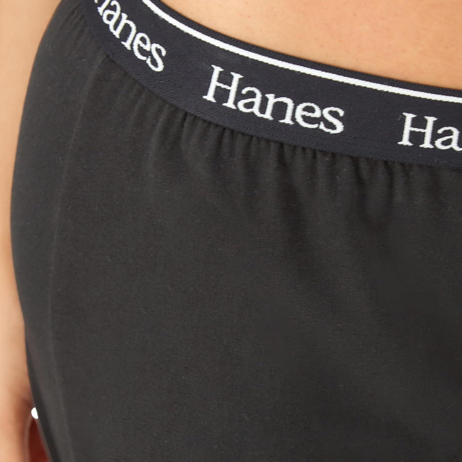 imageHanes Womens Originals Lounge Pants Comfywear Sleep Pants for Women Straight Leg Loungewear PantsBlack