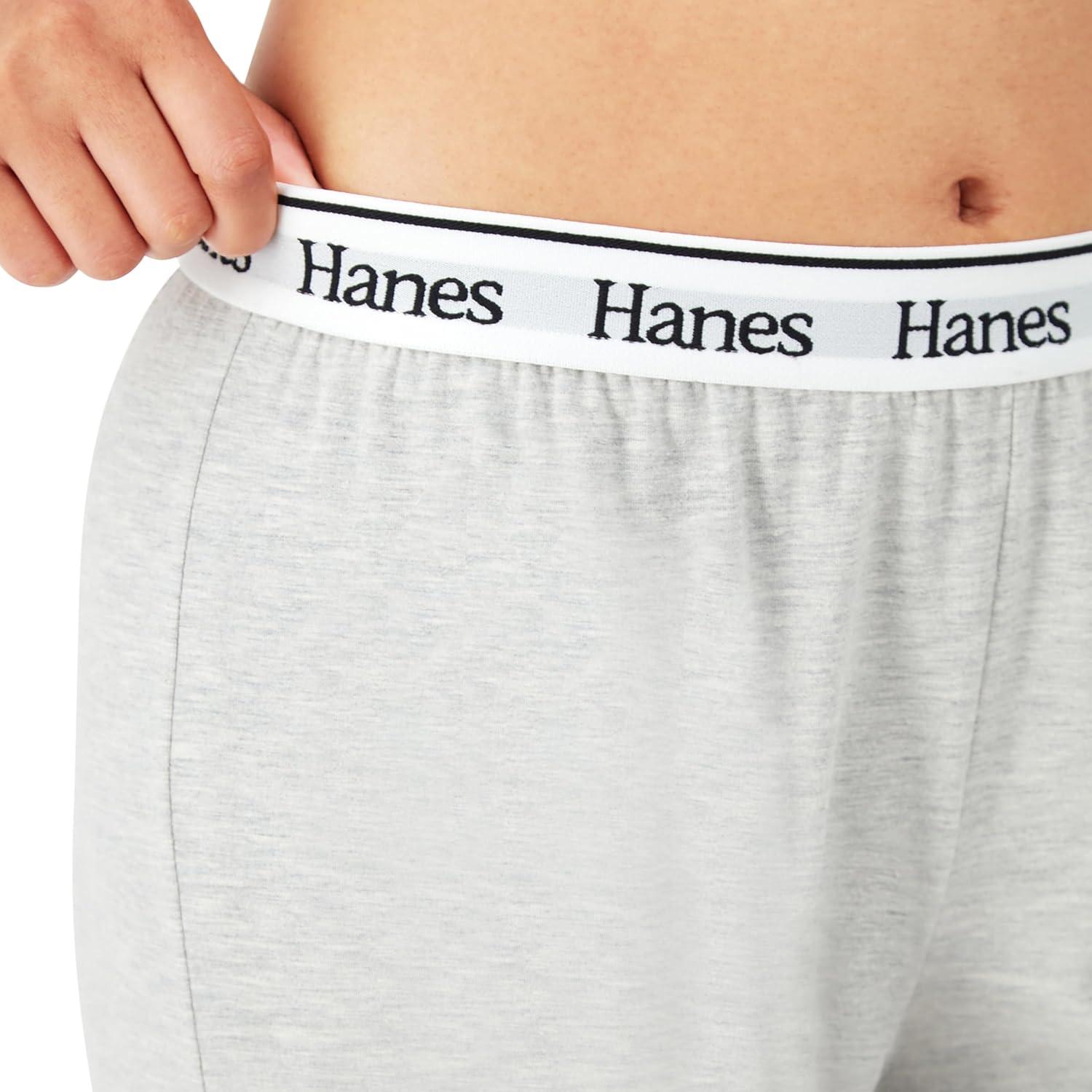 imageHanes Womens Originals Lounge Pants Comfywear Sleep Pants for Women Straight Leg Loungewear PantsHeritage Grey Marle