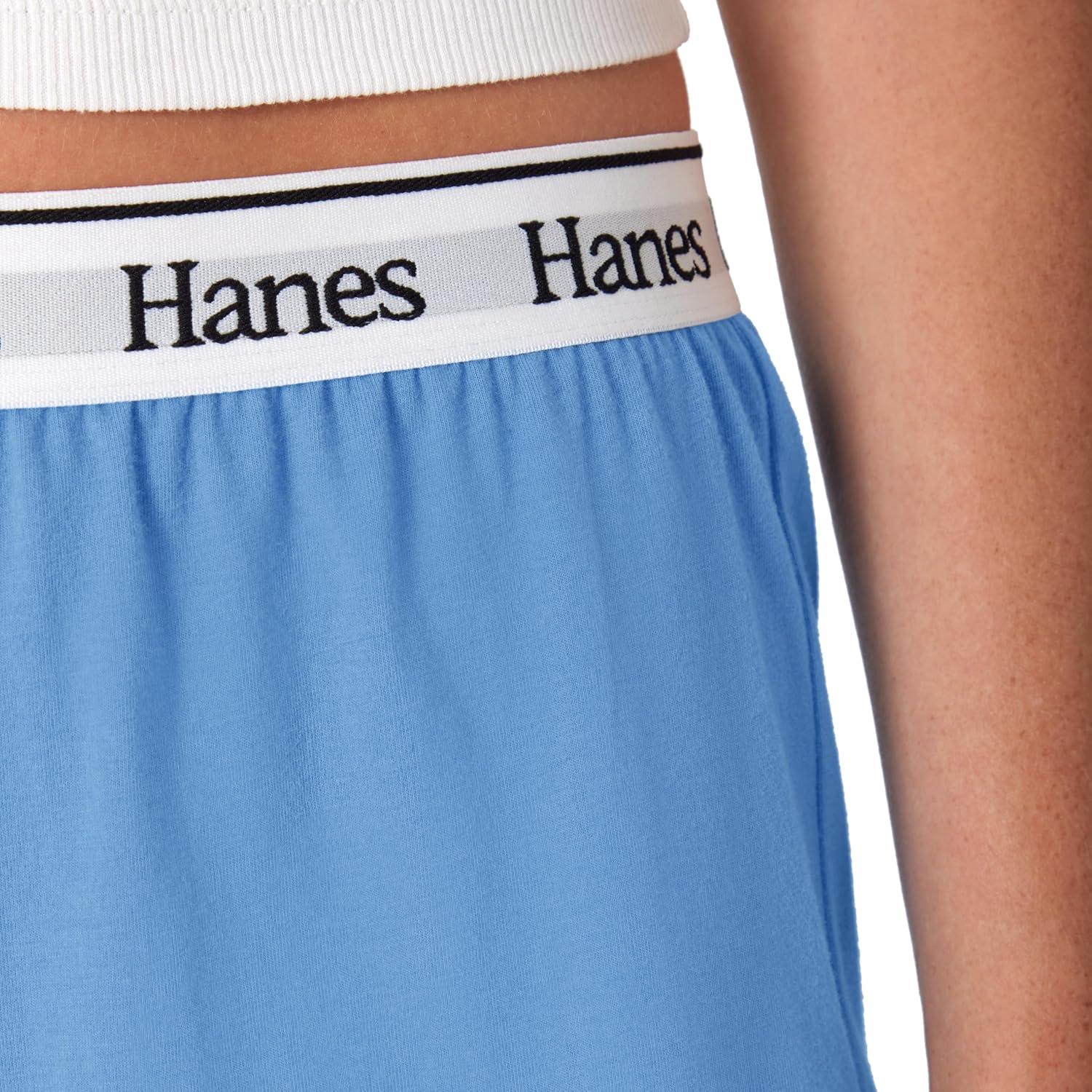 imageHanes Womens Originals Lounge Pants Comfywear Sleep Pants for Women Straight Leg Loungewear PantsProvence Blue