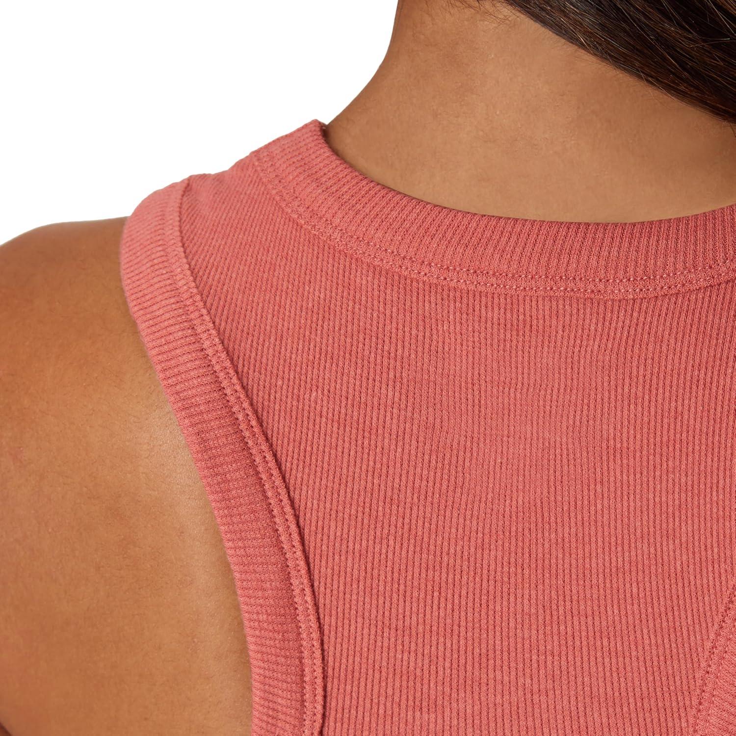 imageHanes Womens Originals Racerback Crop Tank 2Pack Comfywear Supersoft Rib Cropped Tank Top Loungewear PackBlackNatural Cedar