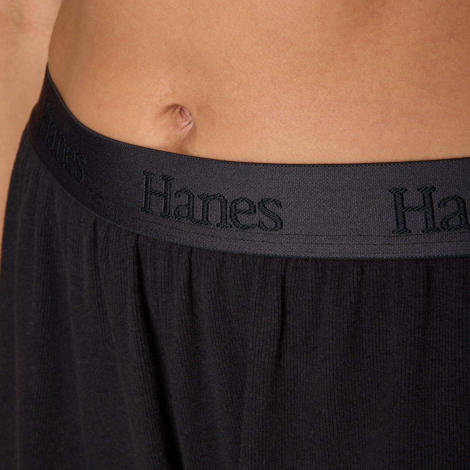 imageHanes Womens Originals Sleep Shorts 2Pack Comfywear Supersoft Lounge Shorts Pack 325quotBlackCocoa Butter