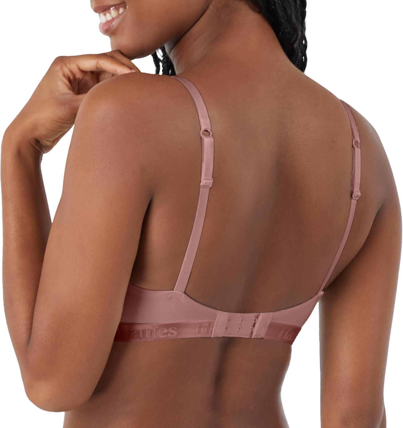 imageHanes Womens Originals Supersoft String Bralette Pullover Bra Scoop NecklineEarthen Tan